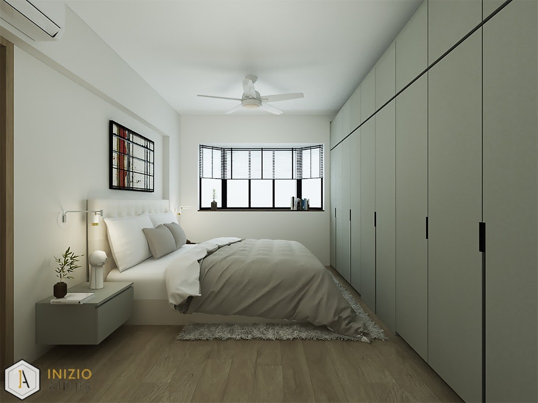 Masterbedroom.. Our sanctuary after a hard's day of work - Modern minimalist bedroom, sleek design, neutral color palette