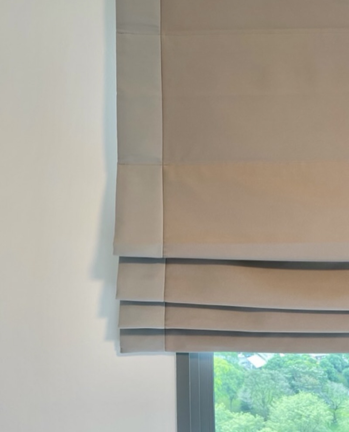 Master Bedroom: Our Tranquil Oasis - Neutral-toned window blinds, Interior wall design, Minimalist window treatment, Soft