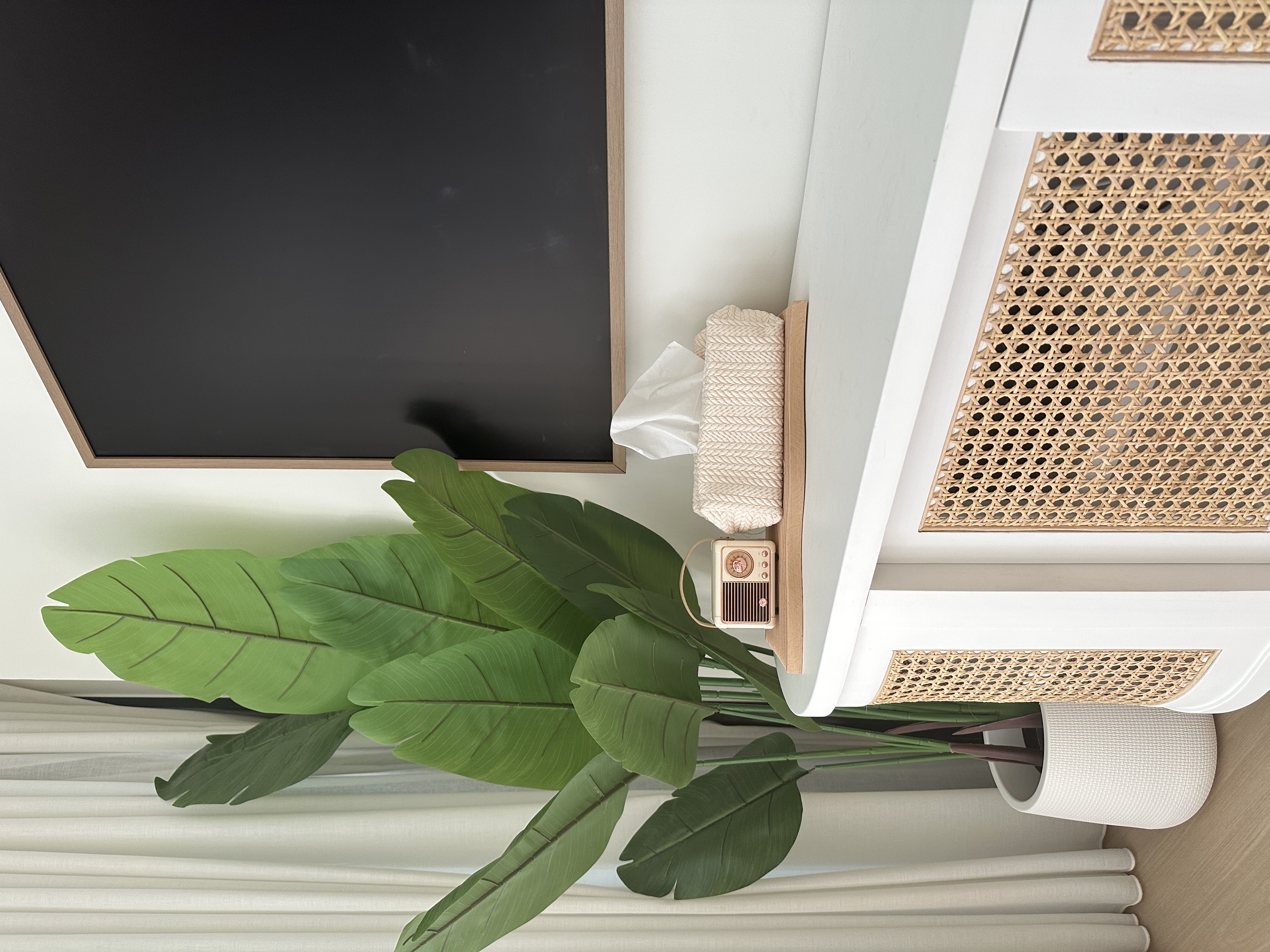 Softening the looks of our home with “plants” - blackboard, chalkboard, chalk, chalkboard eraser, whiteboard, chalkboard