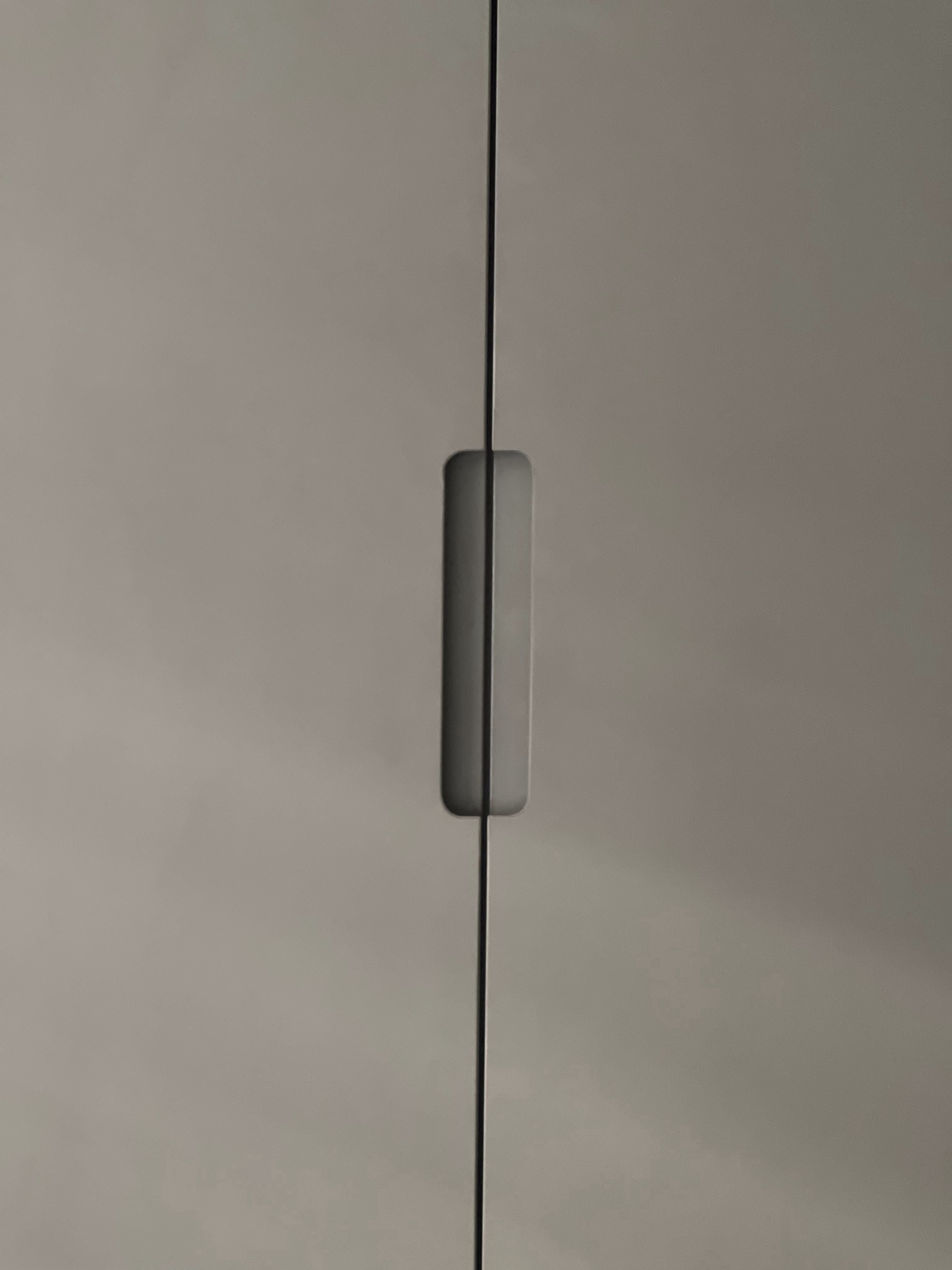 Our Atypical Master Bedroom: No L-shaped Wardrobe for us - Modern minimalist pendant light fixture, sleek design, vertical