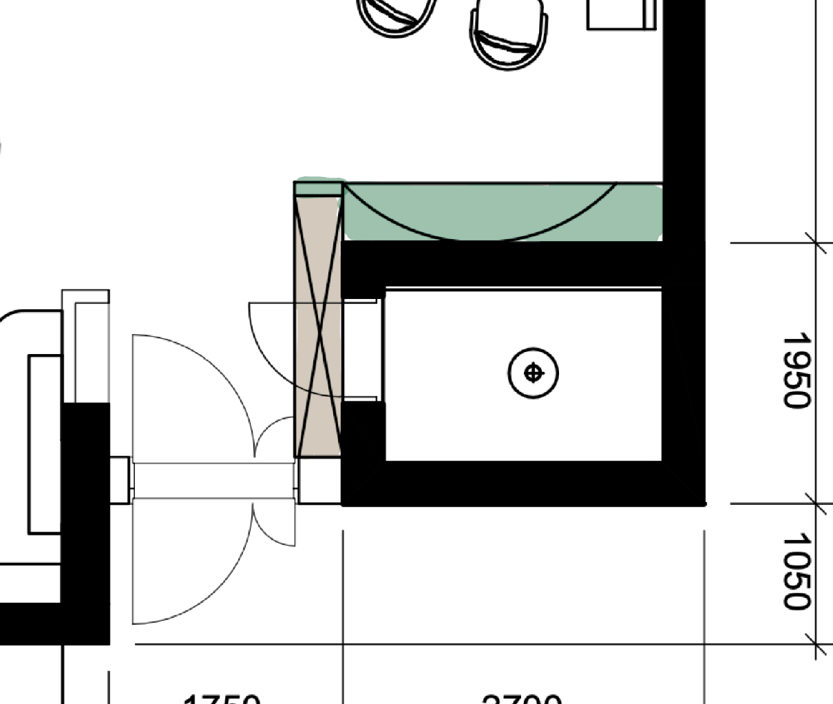 Modern Farmhouse Vibes: A Warm & Cosy 5 Room BTO   - Modern bathroom design, Architectural layout illustration, Bathroom