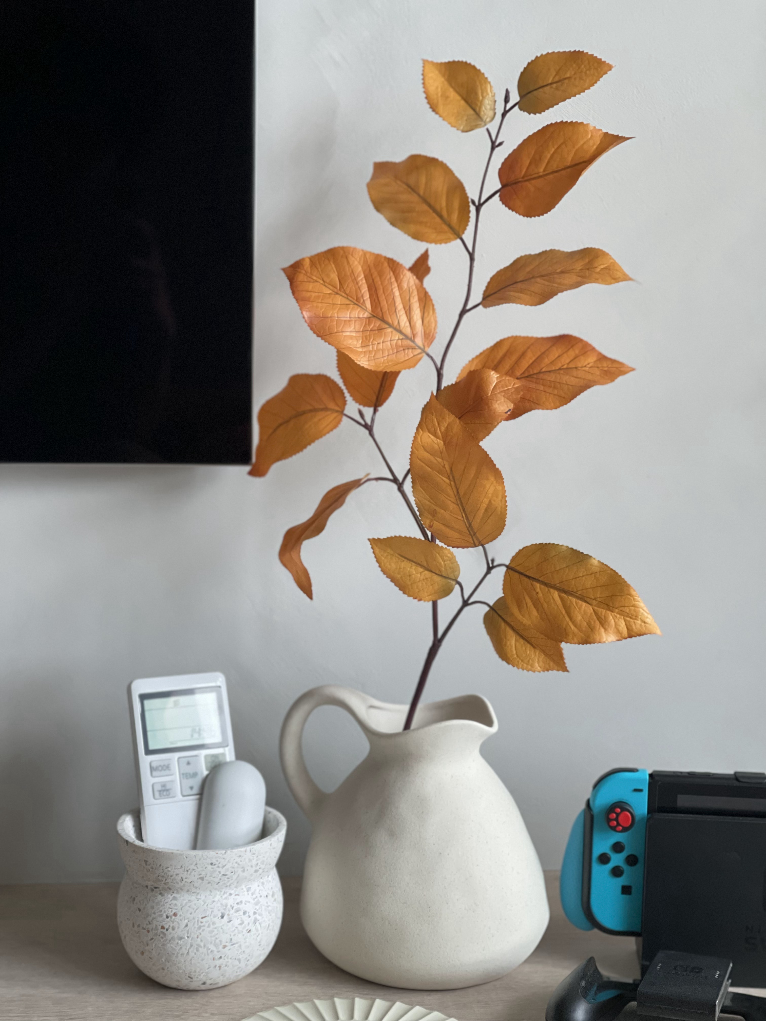 Styling with Faux Plants (& 1 Real Plant)