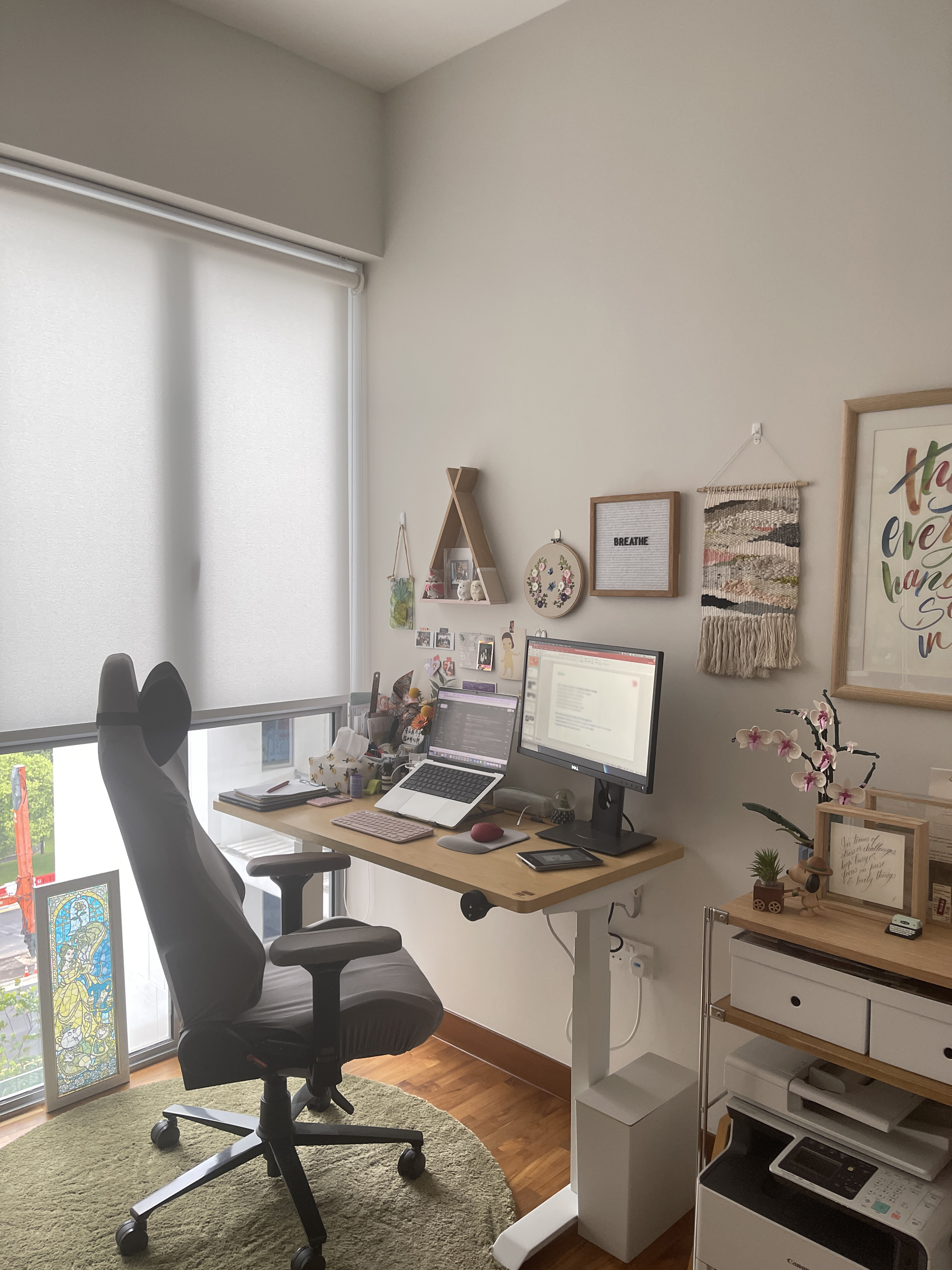 My cosy and simple WFH office