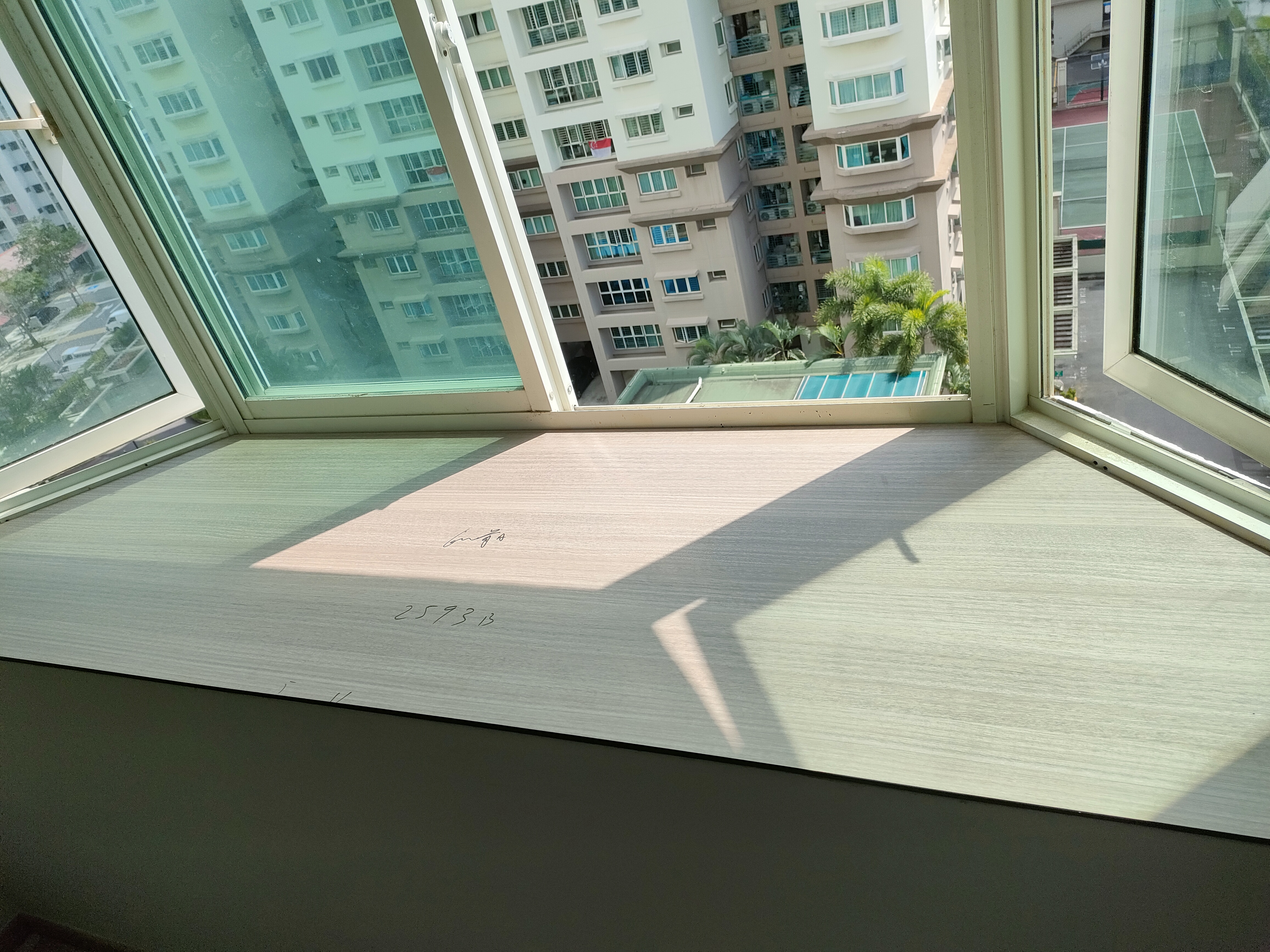 Each kid gets a bedroom!  - Large windows, view of cityscape, tall buildings, residential area, sunny day, natural light