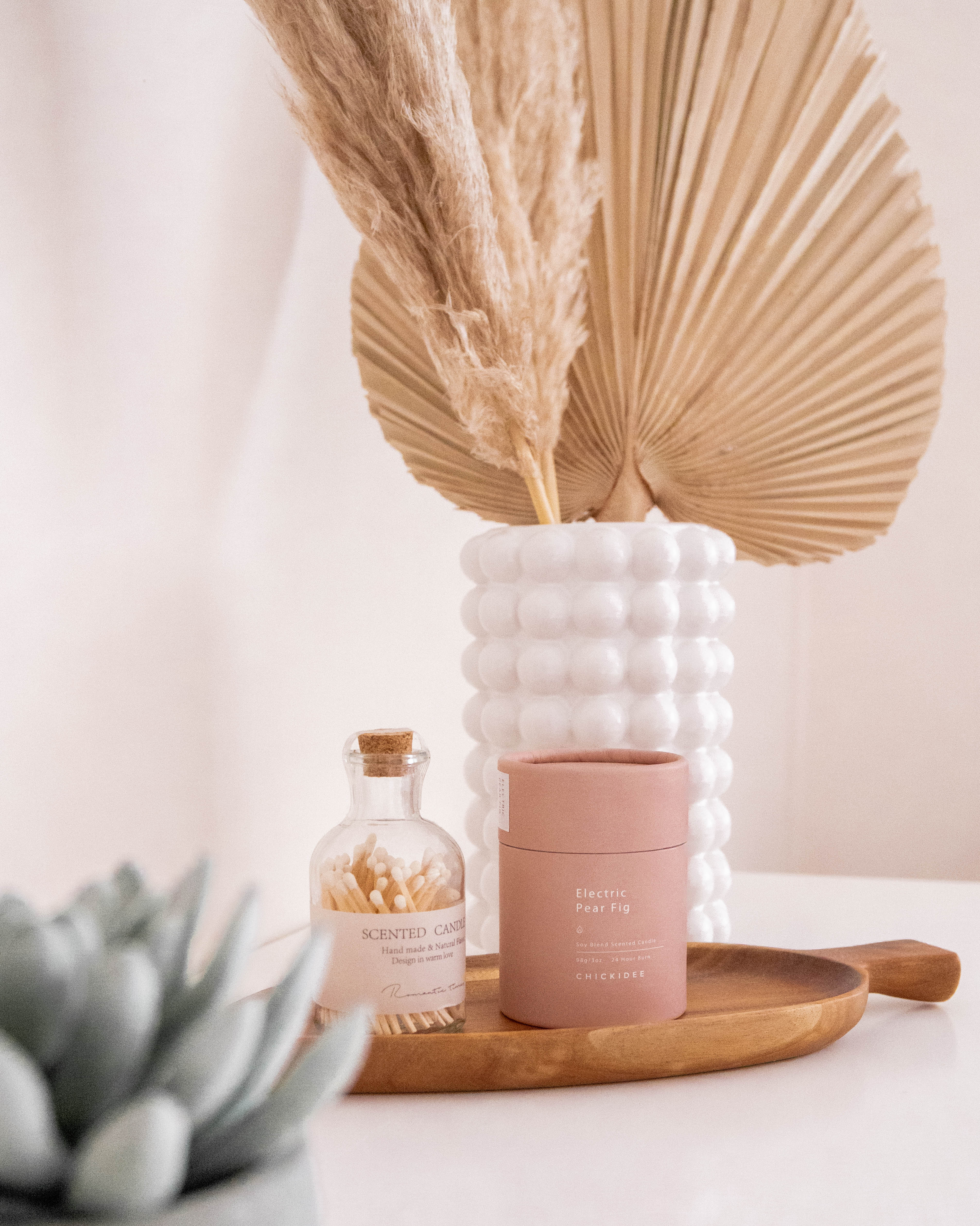 Scandi Living Room, Bedroom & Boho-chic Home Office - Handcrafted scented candles, soy blend scented candles, natural