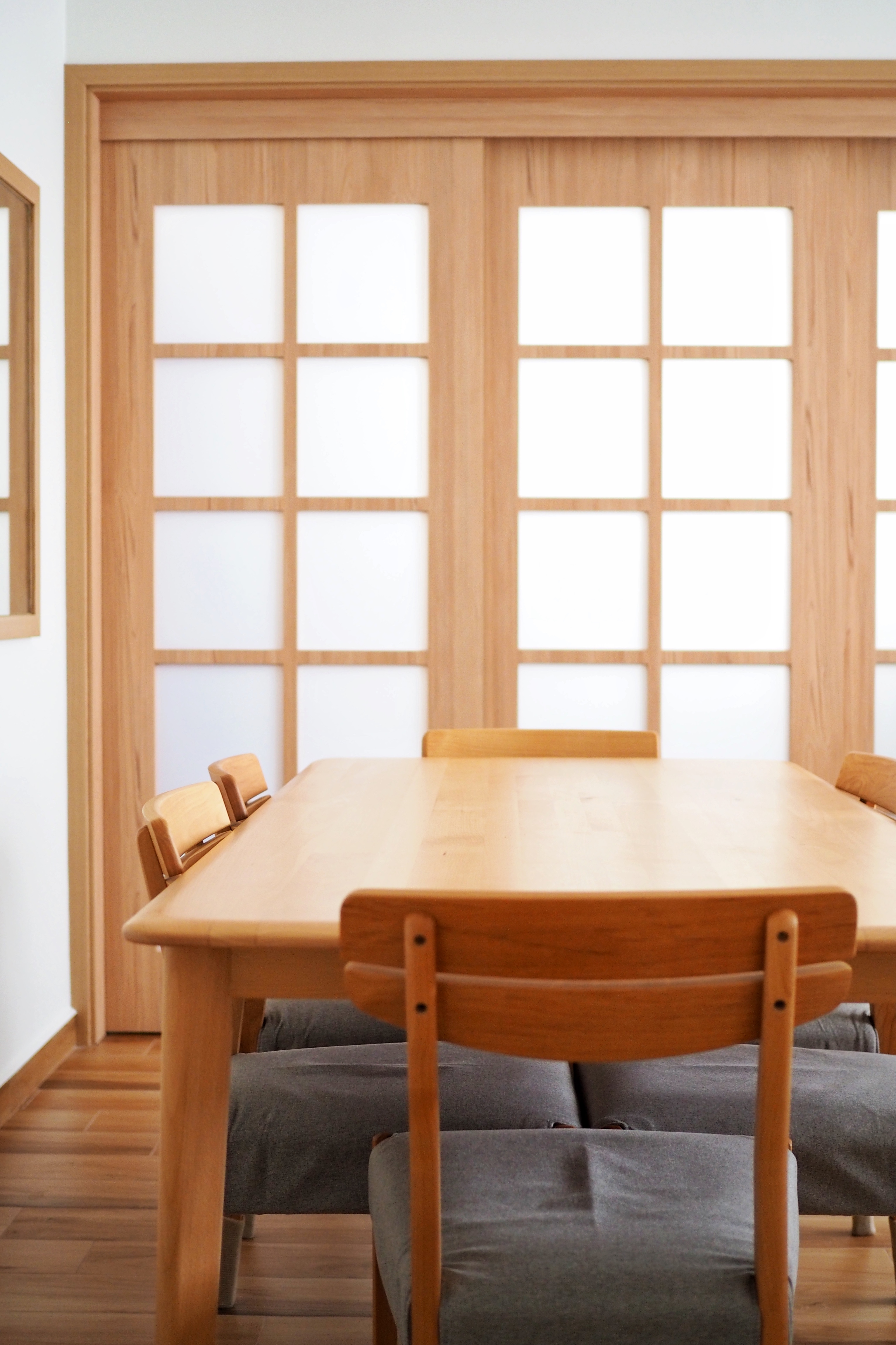 Incorporating minimalistic living into our home - Wooden dining table, minimalist design, modern interior, wooden chairs