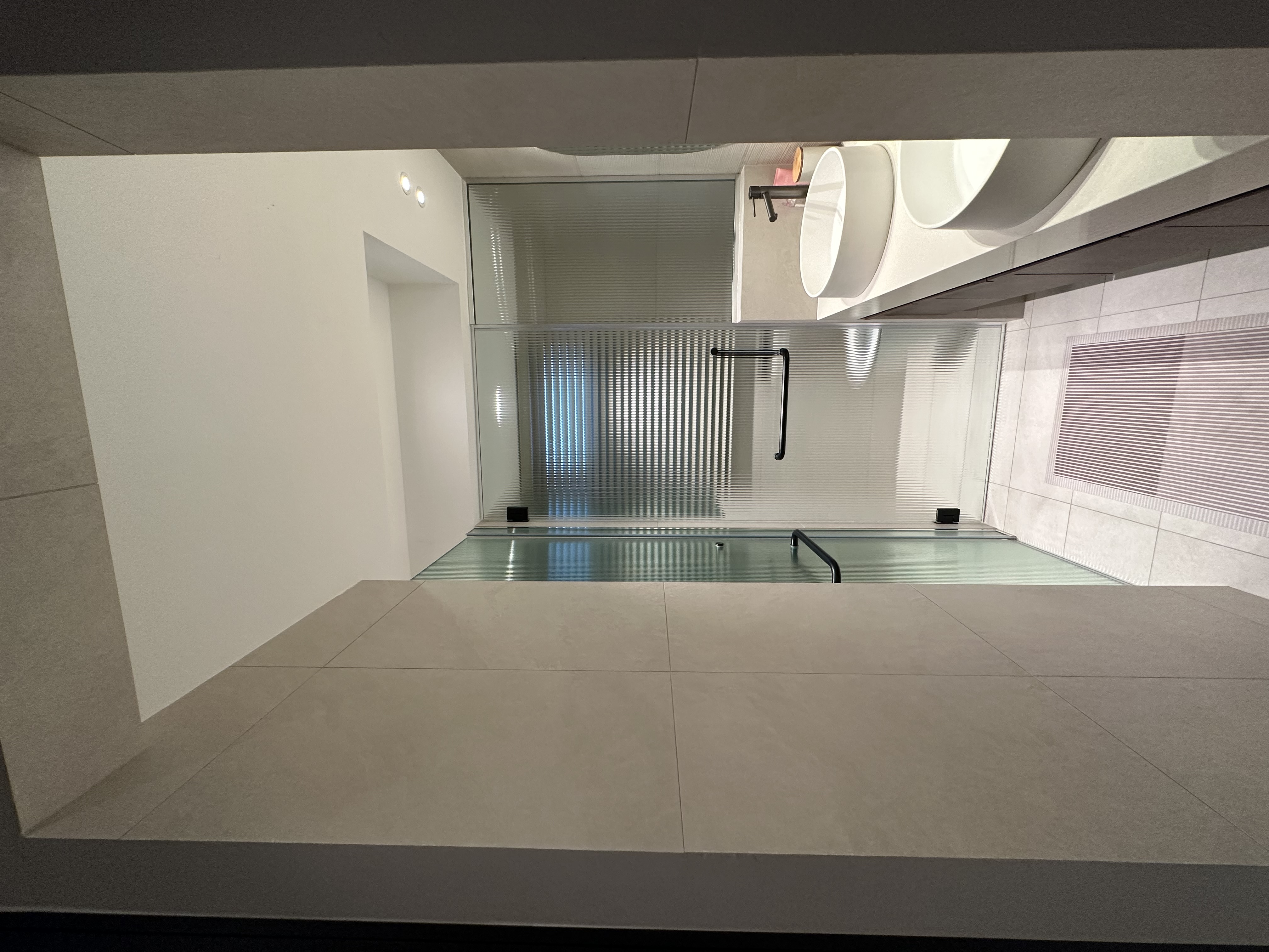 ✨Glowing up our home with these ✨ - Modern minimalist bathroom, sleek design, contemporary decor, clean lines, spacious