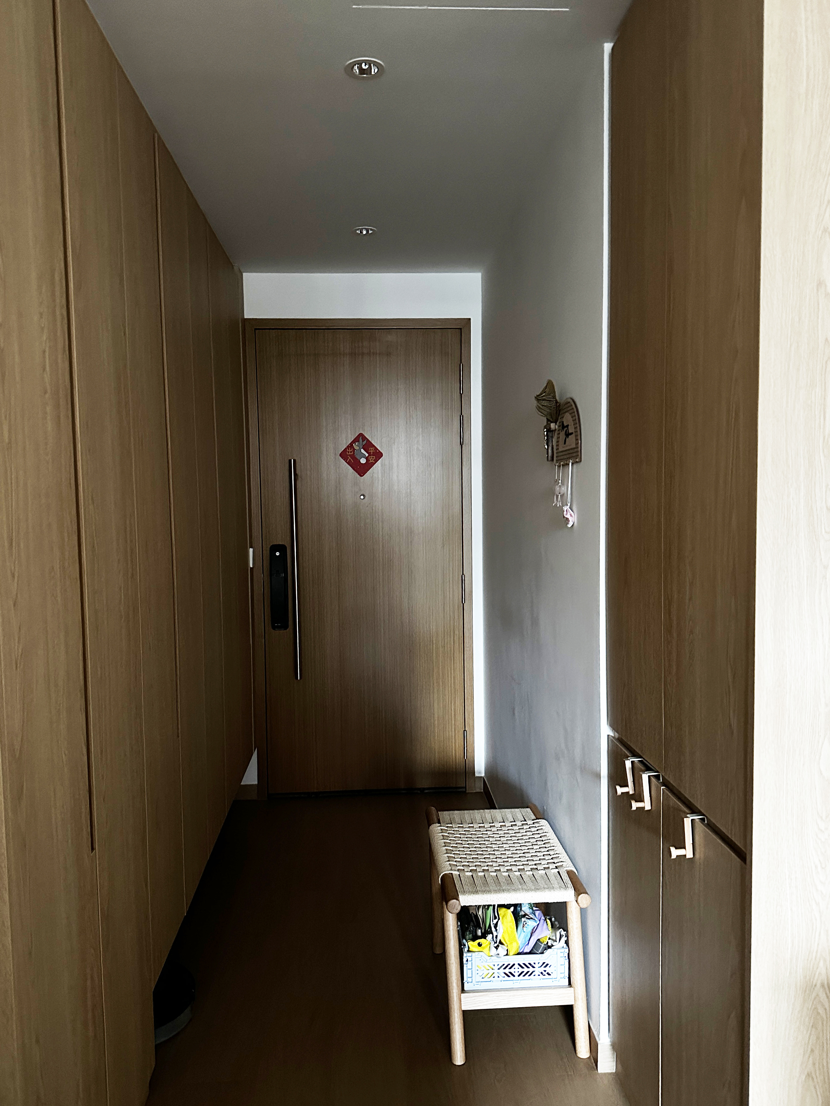 Our entryway with ample storage space