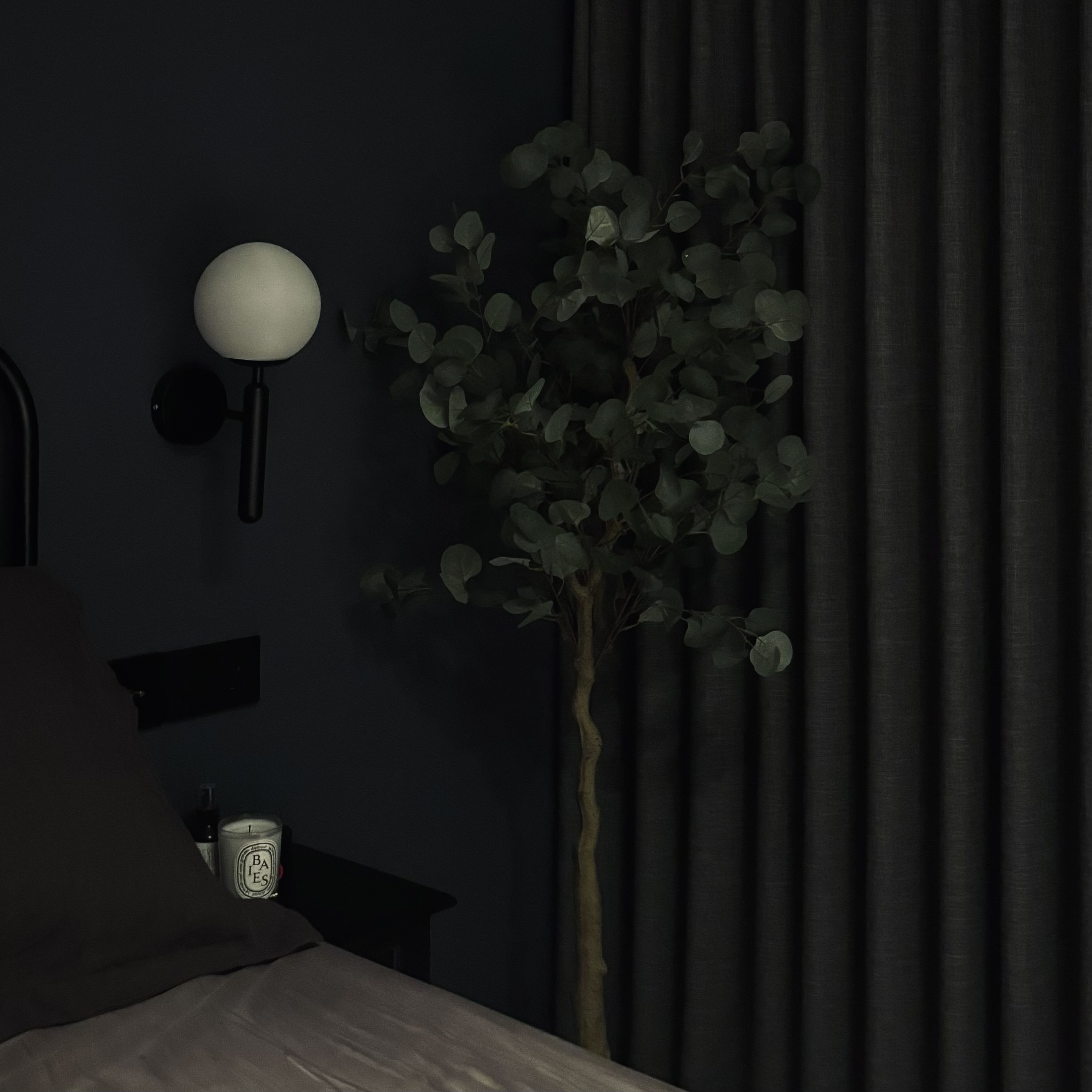 Creating comfortable nooks all around the house! - dark, dimly lit room, cozy ambiance, modern decor, minimalist design
