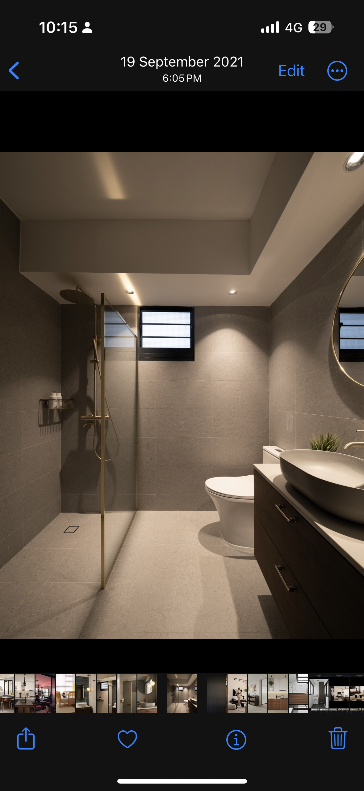 A mid-century modern home in the East - Modern bathroom interior, sleek design, contemporary decor, minimalist style