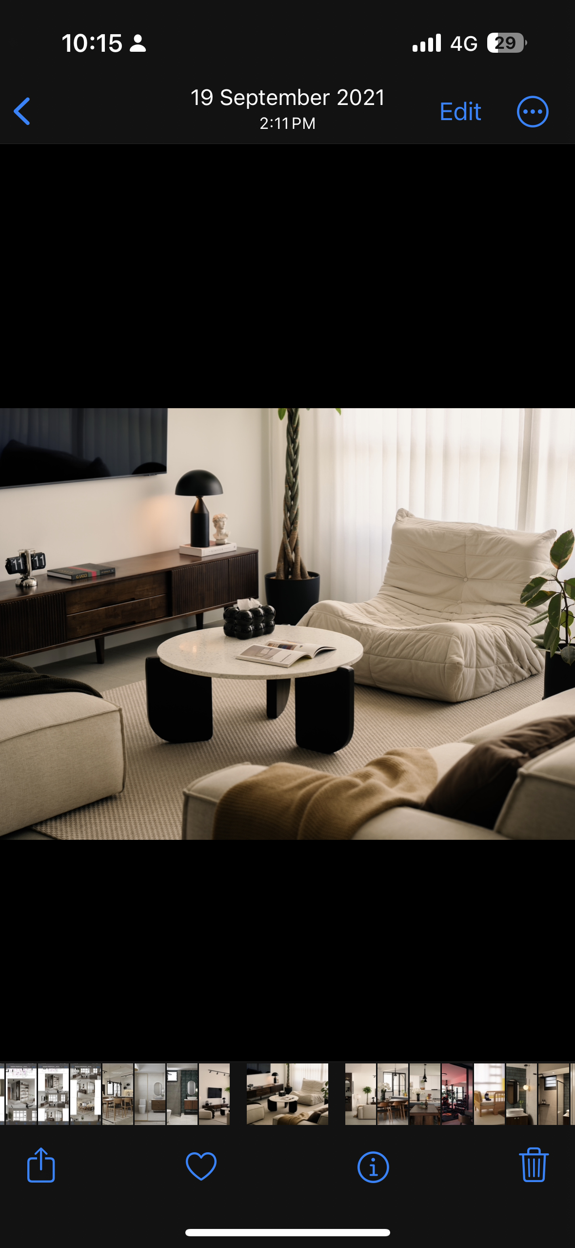 A mid-century modern home in the East - Modern living room, minimalist decor, contemporary furniture, sleek TV stand, black