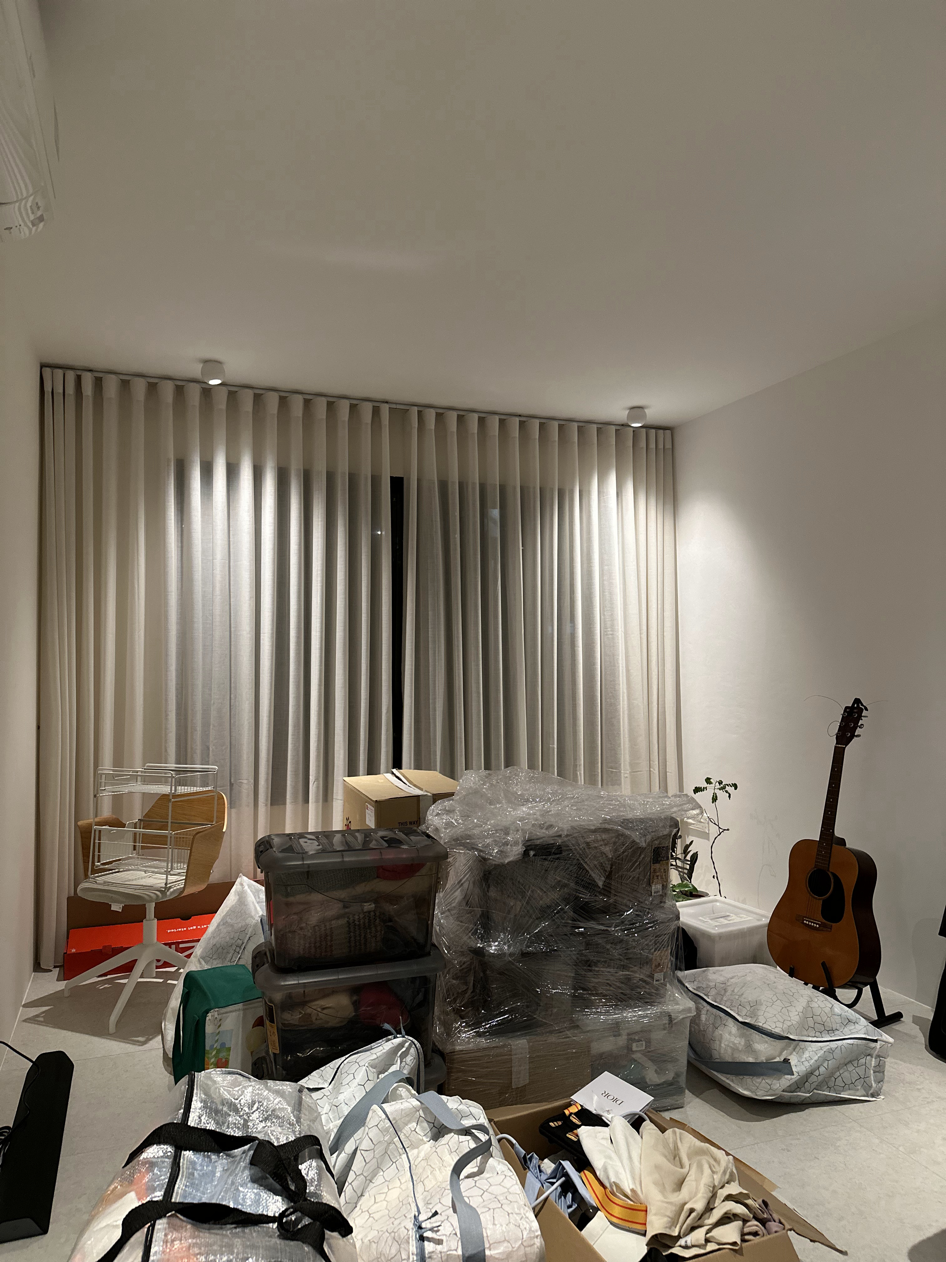 Japandi and Wabi-sabi inspired home of jco - Curtains, room, light, neutral tones, minimalist decor, furniture, chair