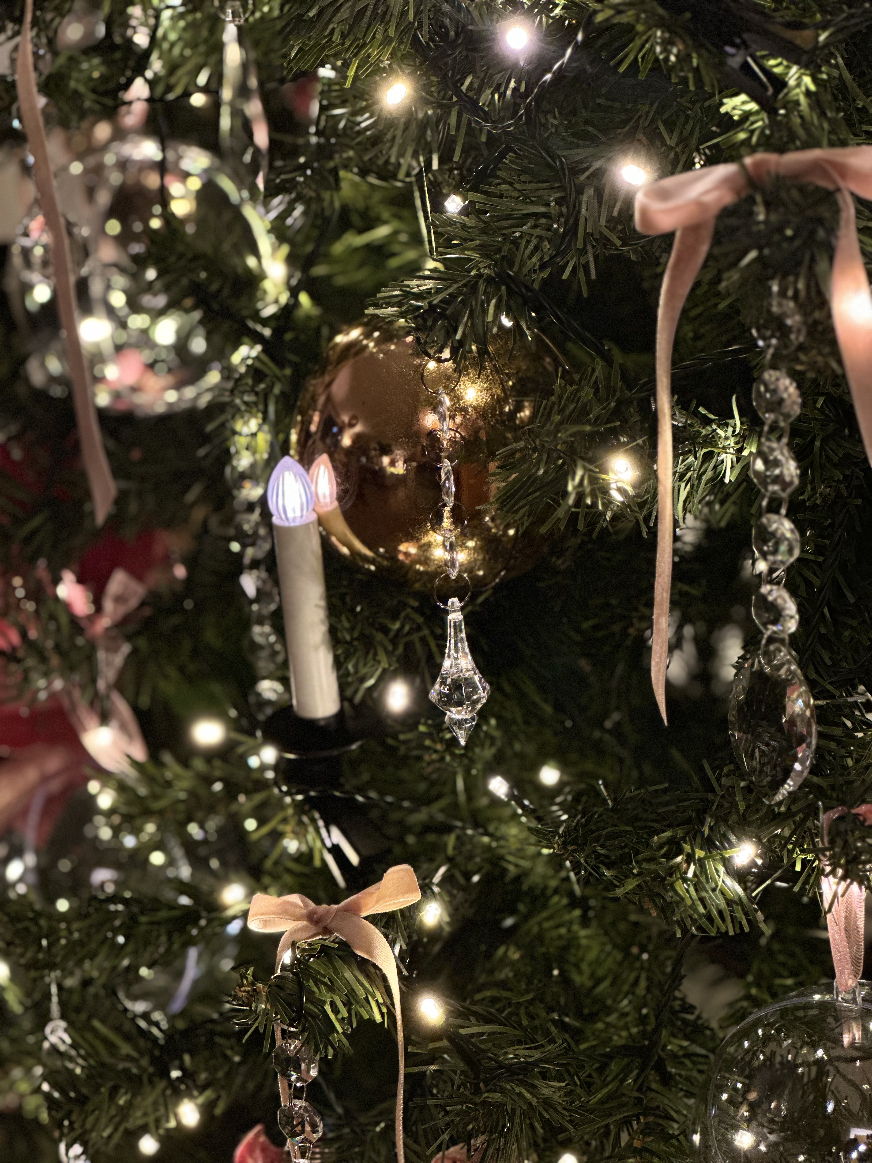 Our Home's Holiday Glow-Up with Crystal Sparkles and Pretty in Pink