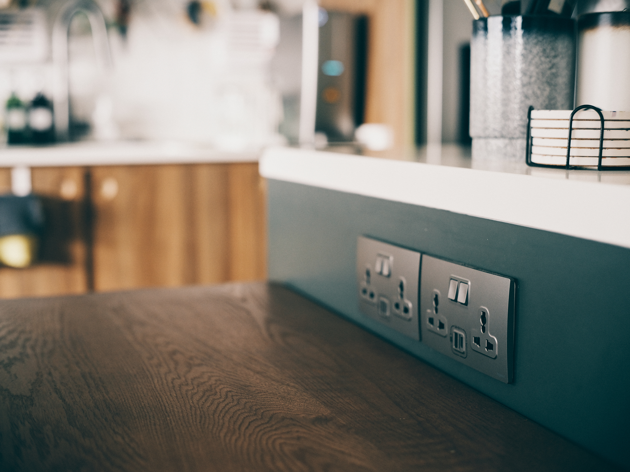 A mid-century family dining area