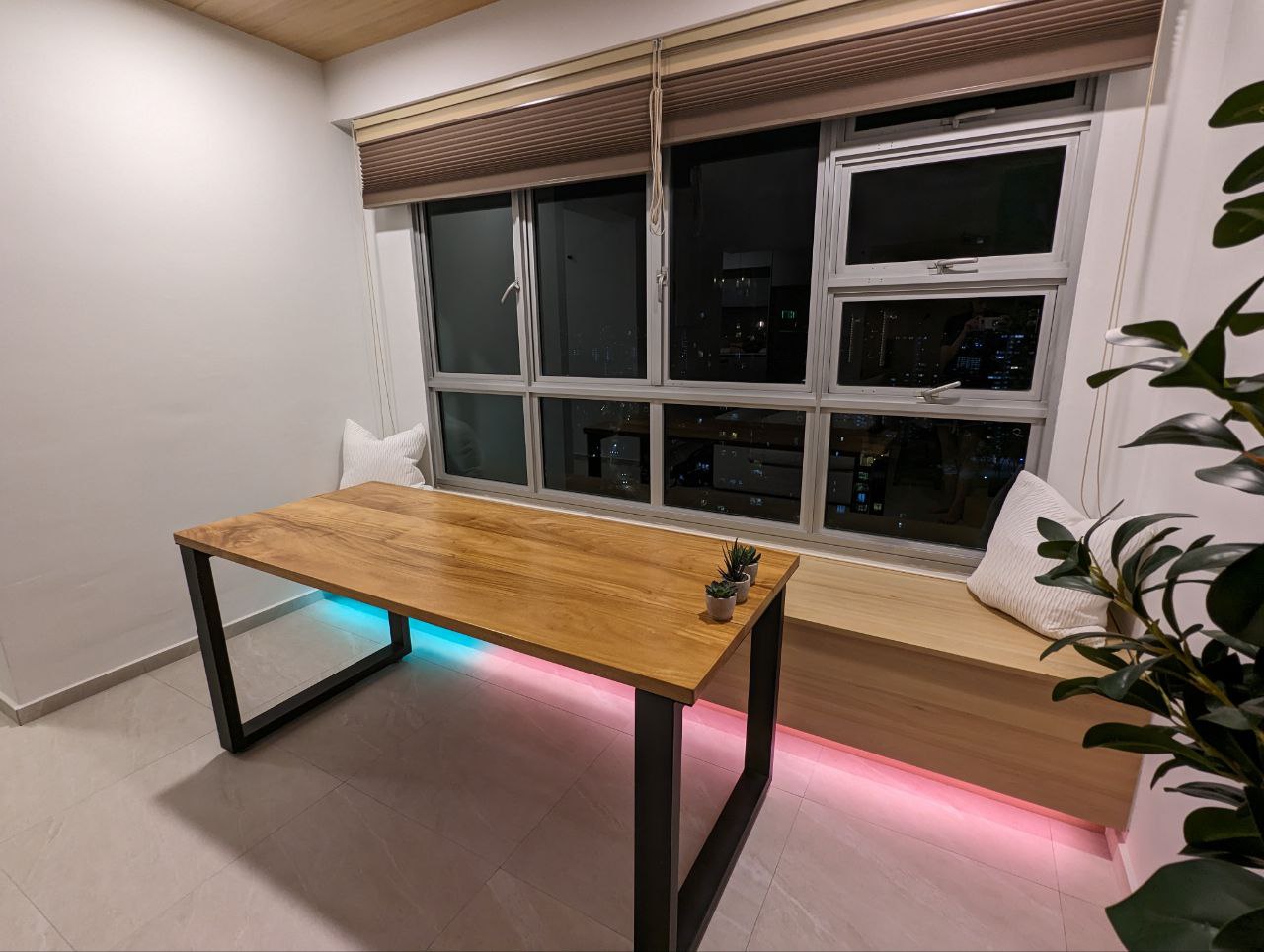 Our Dining Space: Cozy vibes, embraced by inviting wooden textures