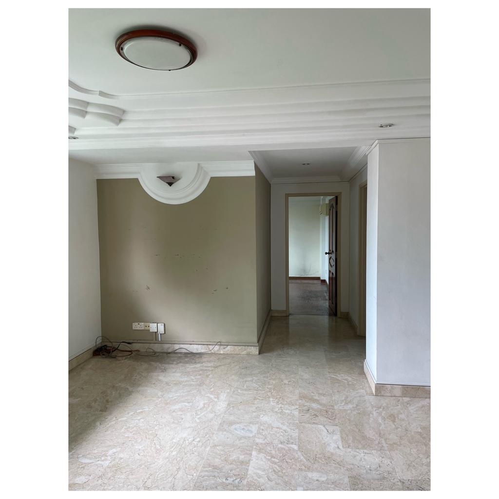 Dining Area: A seamless connection - Majestic ceiling design, elegant light fixture, recessed lighting, marble floor, modern