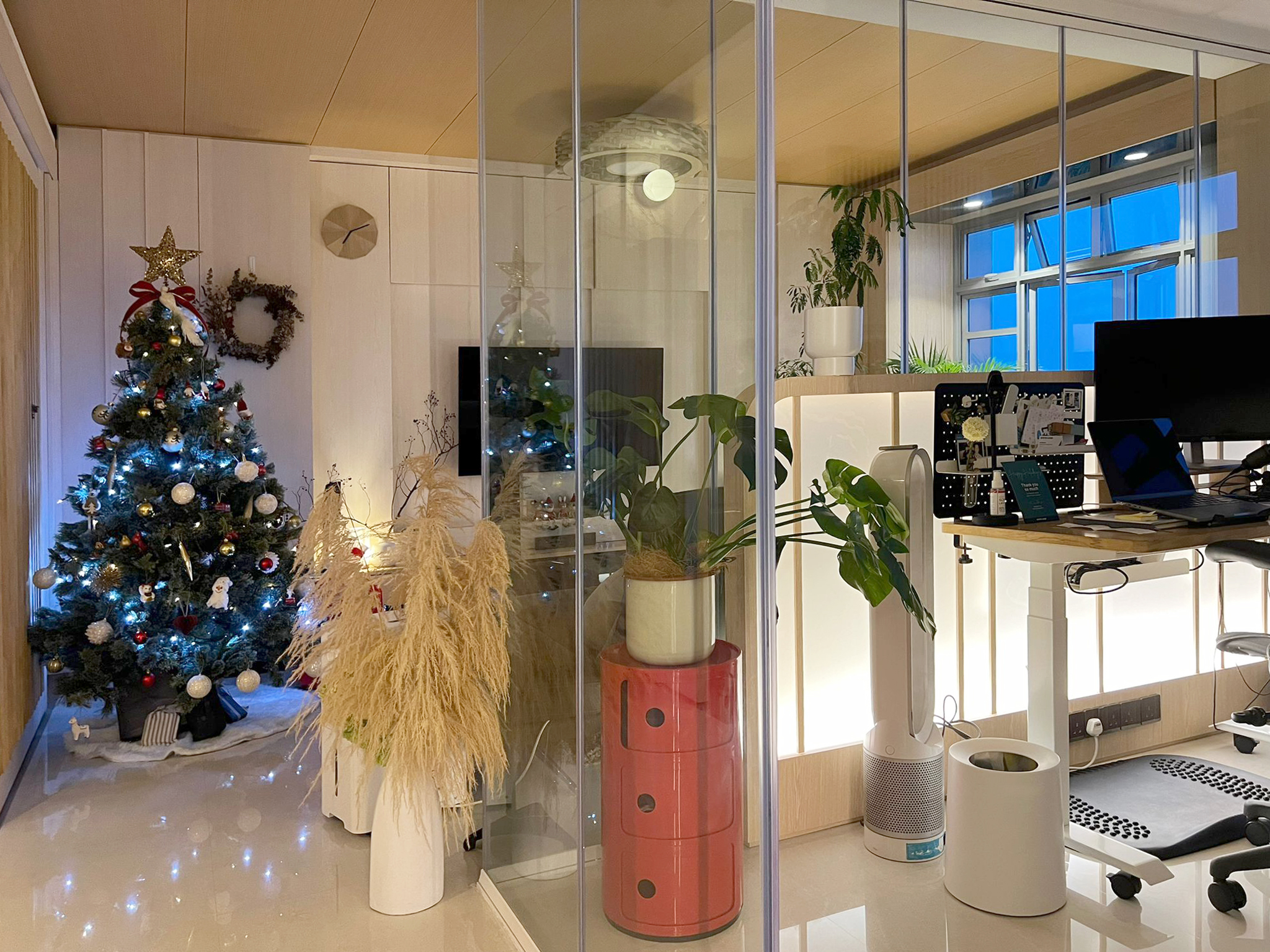 Christmas Fever | Best Season of The Year - Christmas tree, festive decorations, indoor setting, modern decor, cozy