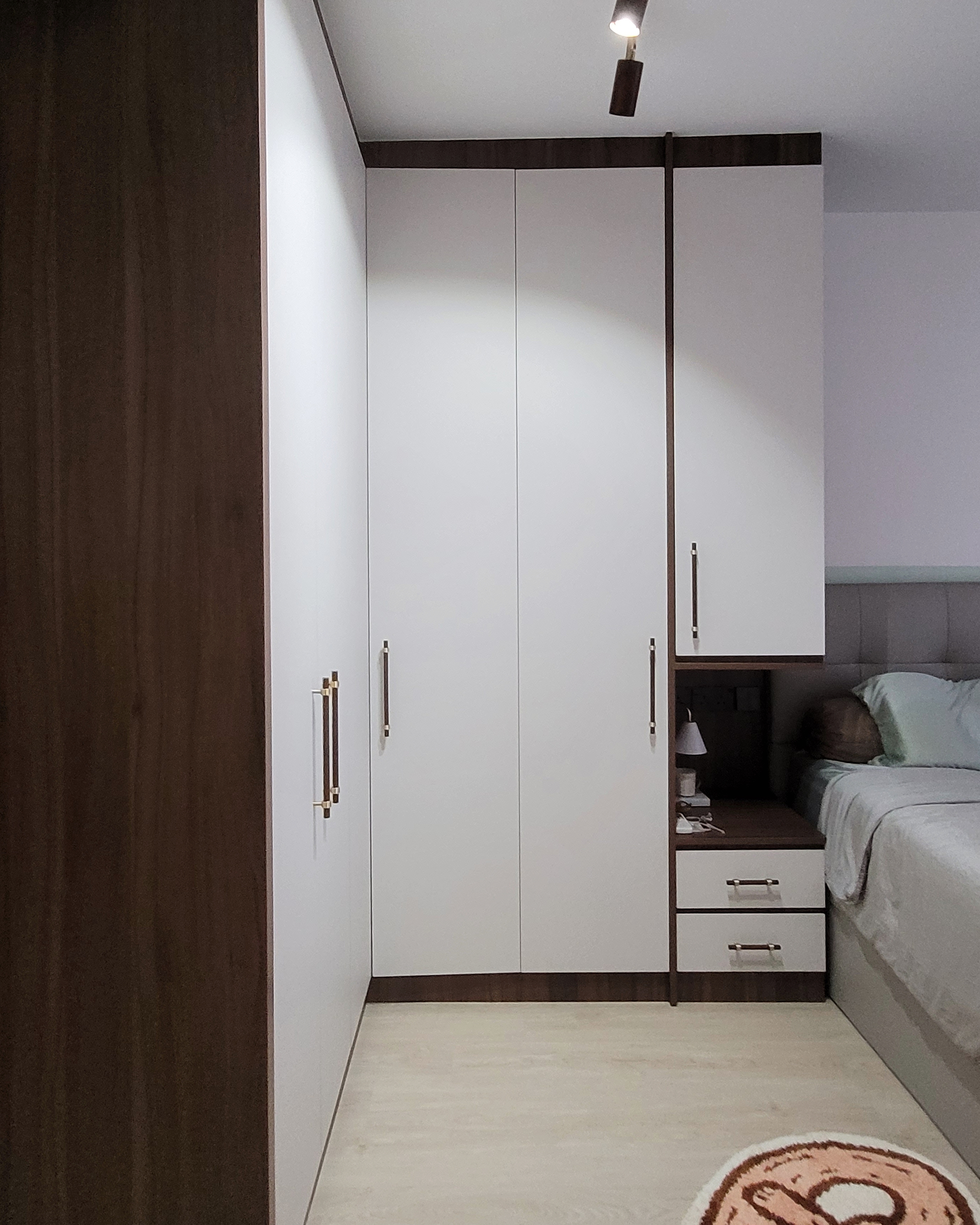 Our serene, cozy, and functional master bedroom