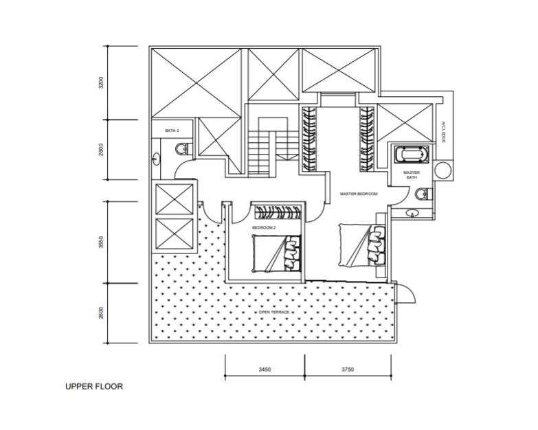 Bedroom: Zen Mode ON - Master bedroom, master bath, master bedroom with closet, upper floor, floor plan, floor