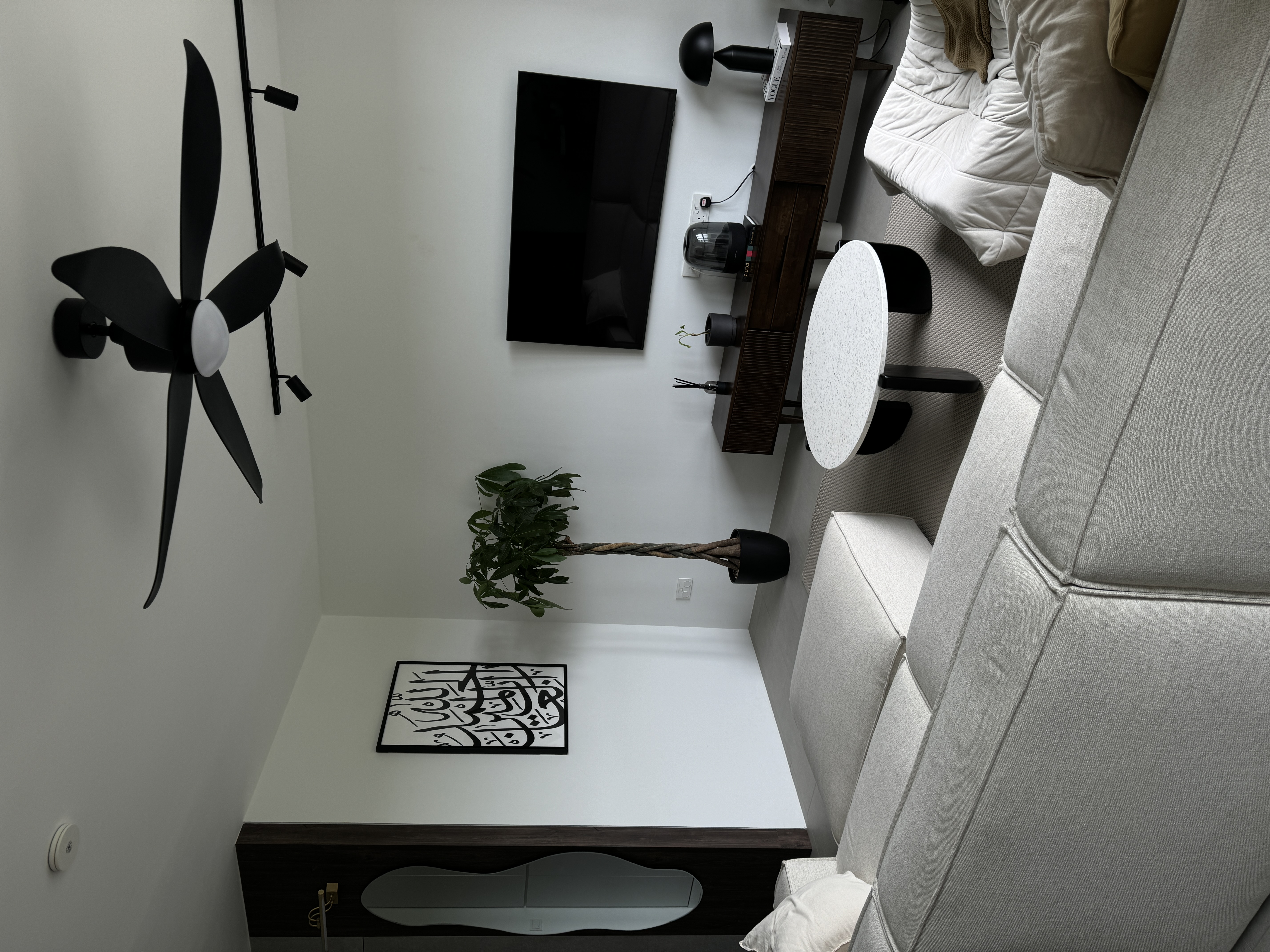 Neutral About Our Living Room - modern living room, minimalist decor, contemporary furniture, white and black color scheme