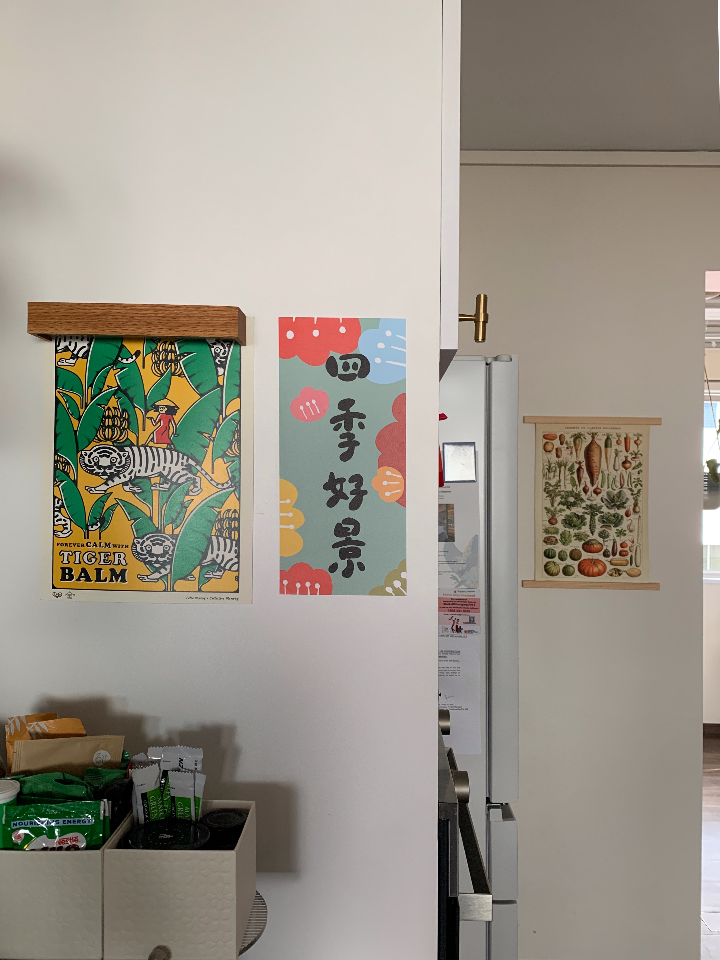 Welcoming the Year of the Dragon - Hanging Lanterns Everywhere - Vibrant tropical-themed wall art featuring a tiger and a