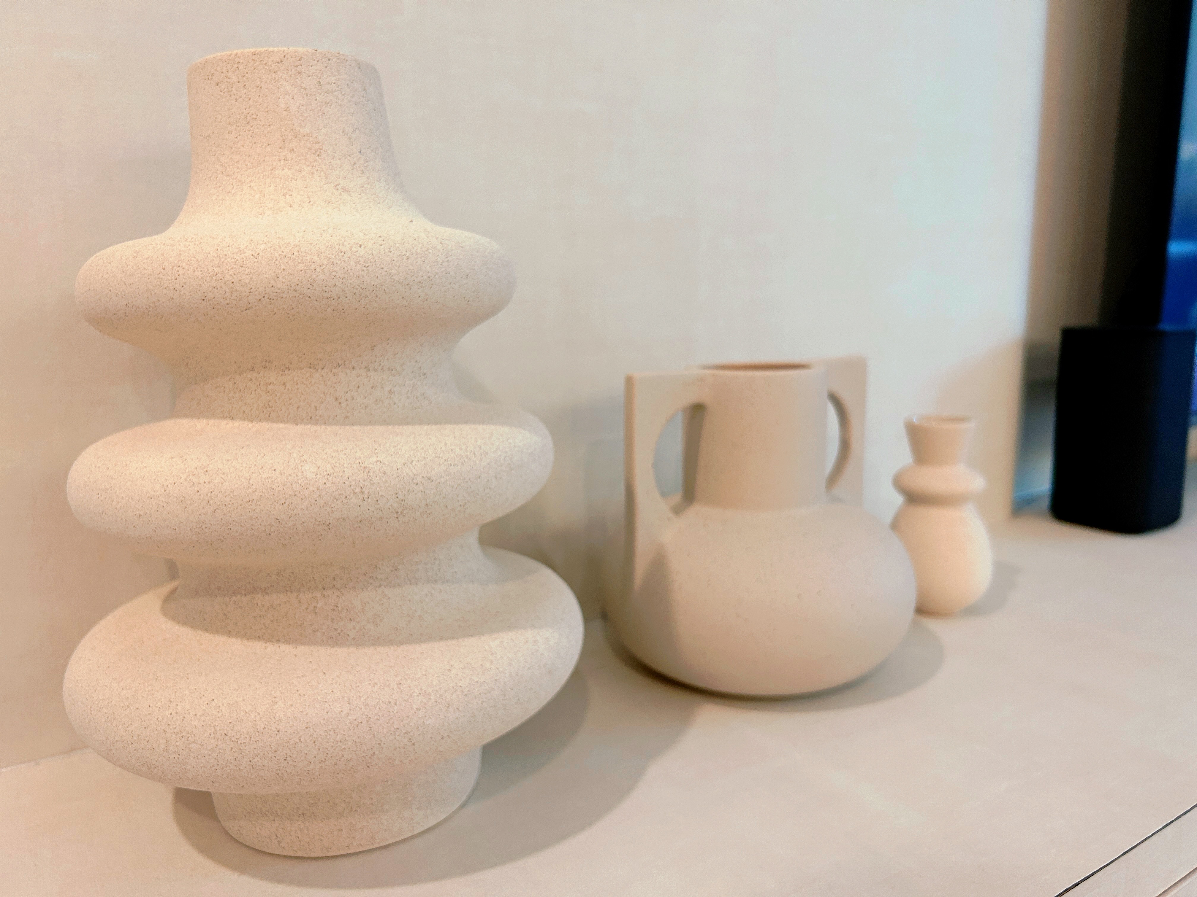Living Room: Chill and Netflix! - Sculpture, vase, cylindrical, layered, abstract, natural texture, smooth surface