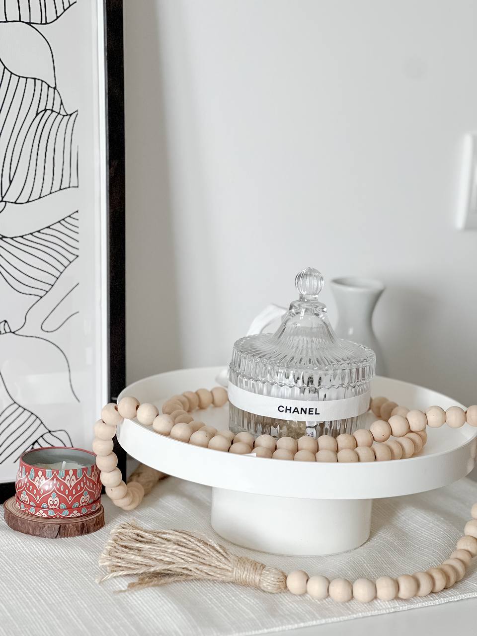 New addition and styling <3 - Chandelier, crystal, elegant, minimalist, modern, sophisticated, chic, stylish, refined