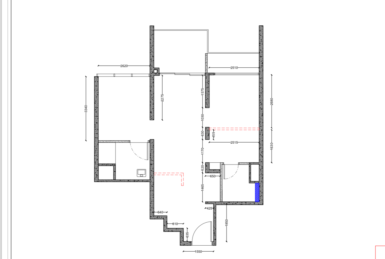 A 689sqft 2-Bedder Japandi Resale in North-east - 2620 x 340 square feet floor plan, 2510 x 275 square feet floor plan, 175 x