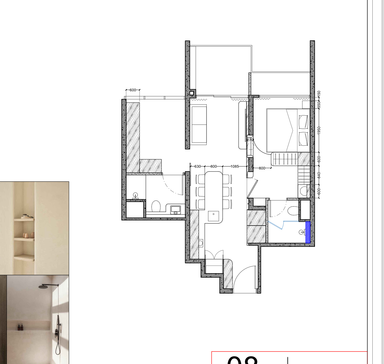 A 689sqft 2-Bedder Japandi Resale in North-east - Modern minimalist bathroom design, open-concept layout, integrated shower