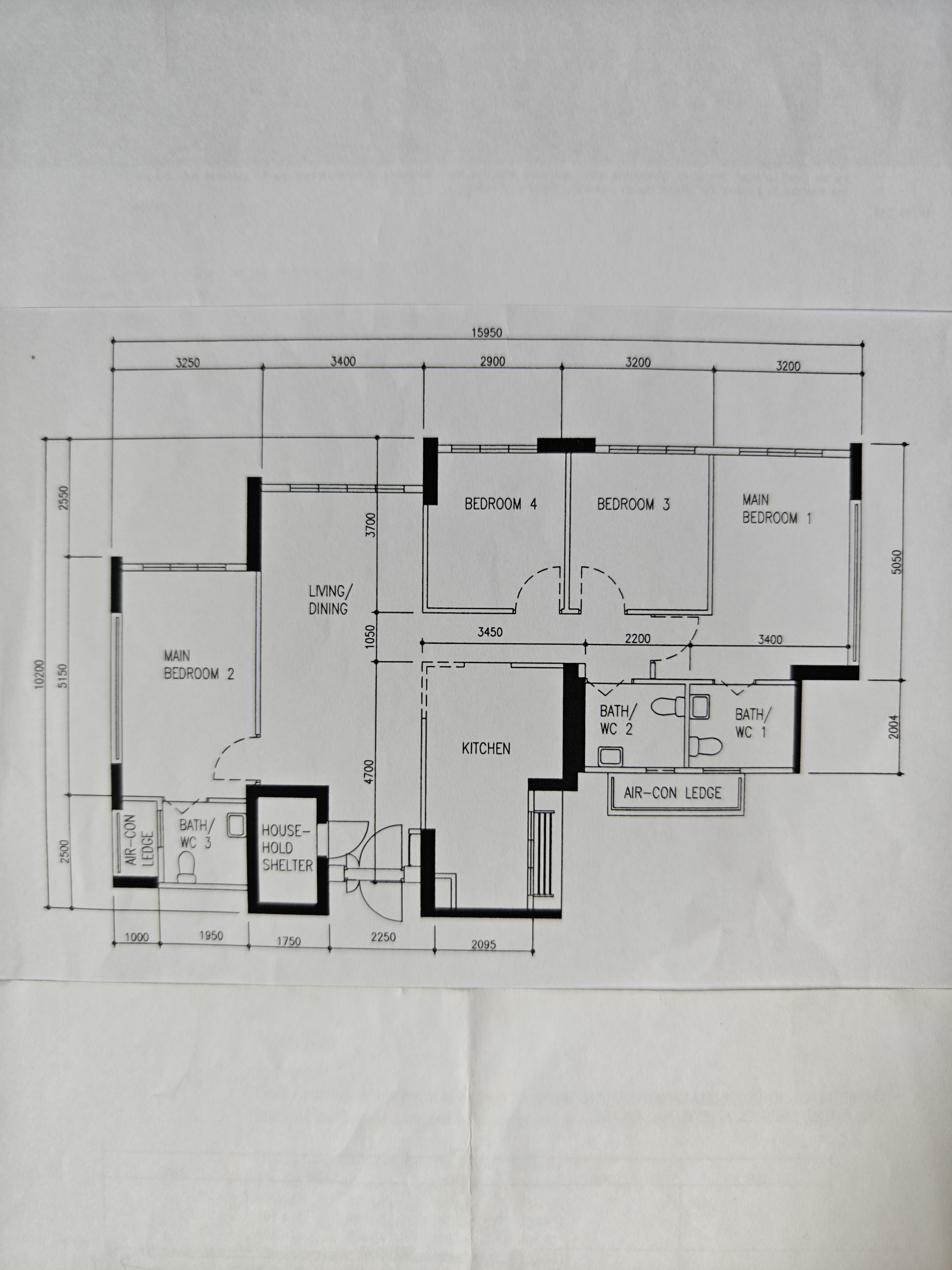 A 3-Gen Scandinavian Home - Detailed floor plan showcasing multiple rooms and spaces, Layout of bedrooms, kitchen, and living