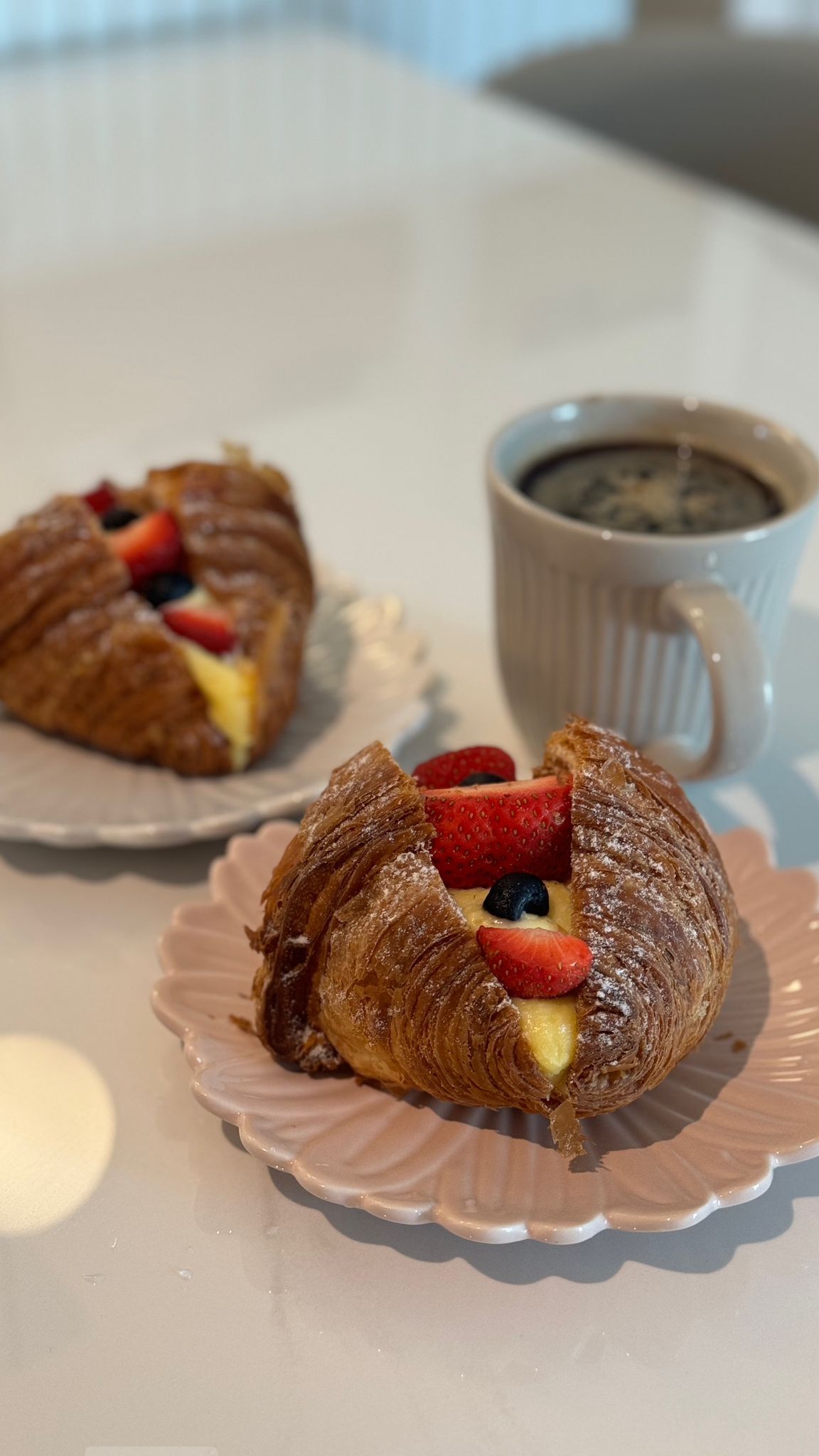 Flat white and gold modern minimalist 4rm resale HDB - Croissant, pastry, breakfast, pastries, sweet treat, dessert