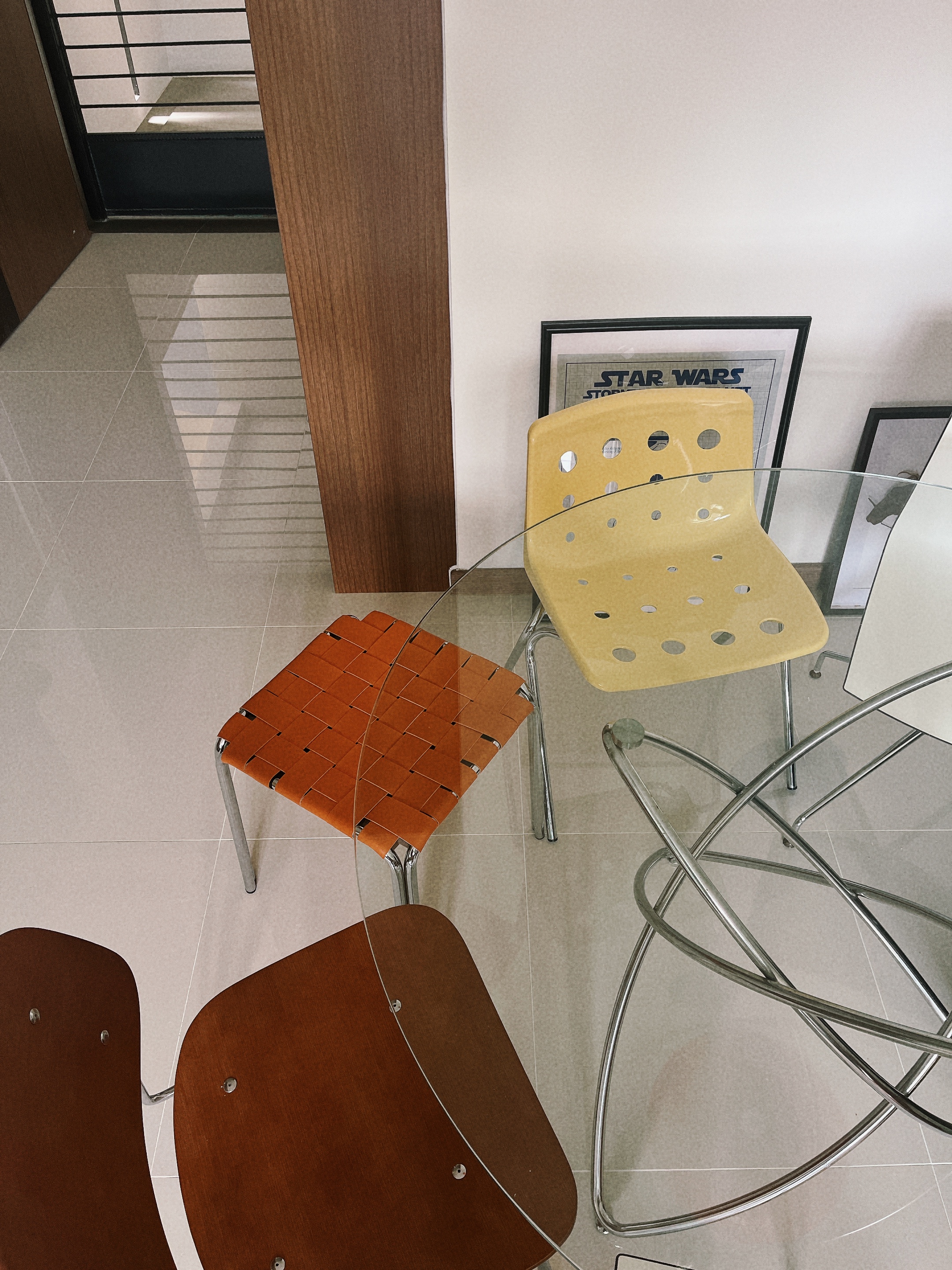 Come-dine-with-beaconstrips:-A-space-filled-with-mismatched-chairs