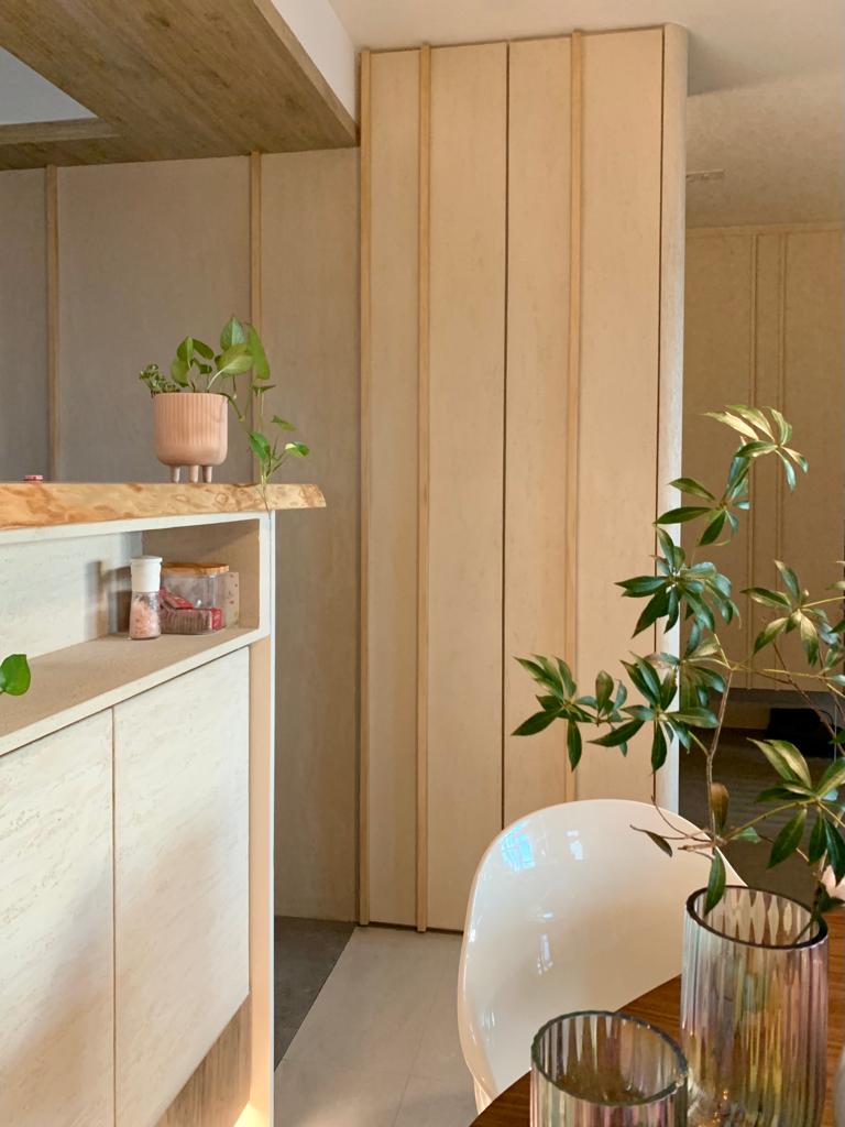 Hidden Storage in Textured Wall Finish | Frequent Asked by Our Guest