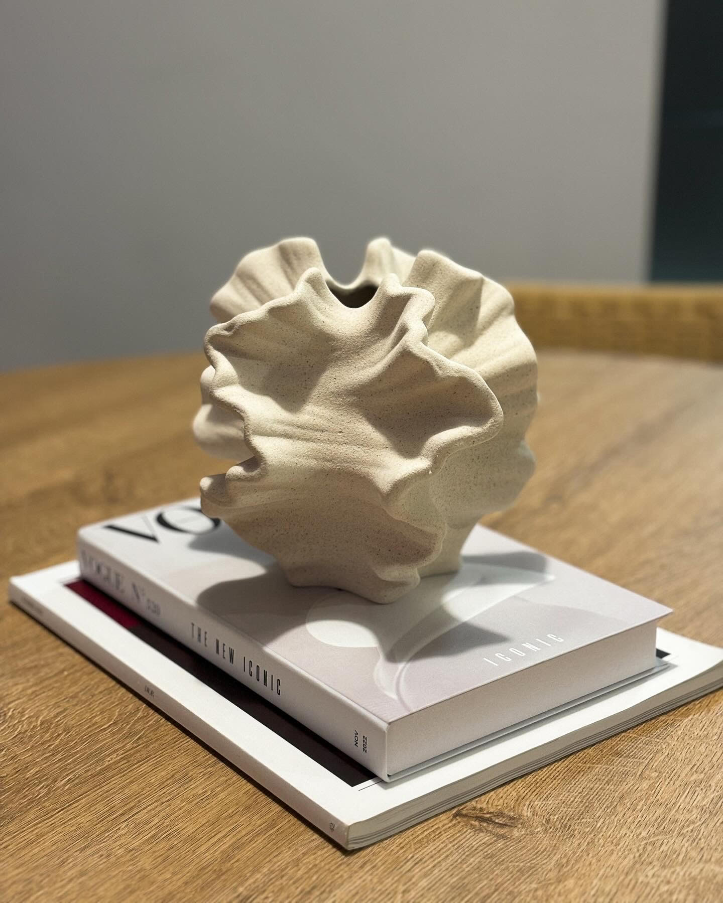 Our dining space: an area reserved for hosting meals - Sculpture, abstract, textured, beige, organic, natural, artistic