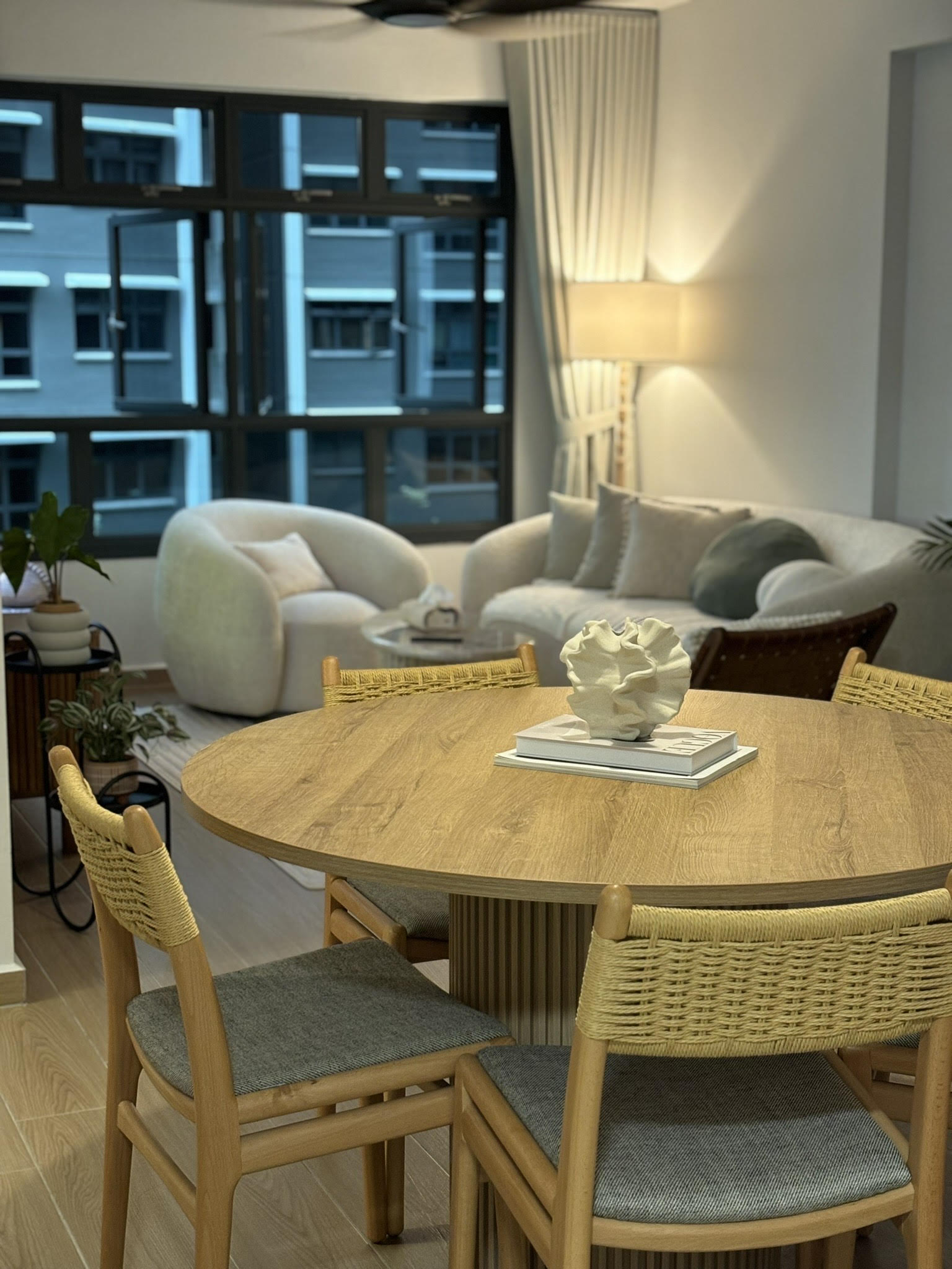 Our dining space: an area reserved for hosting meals