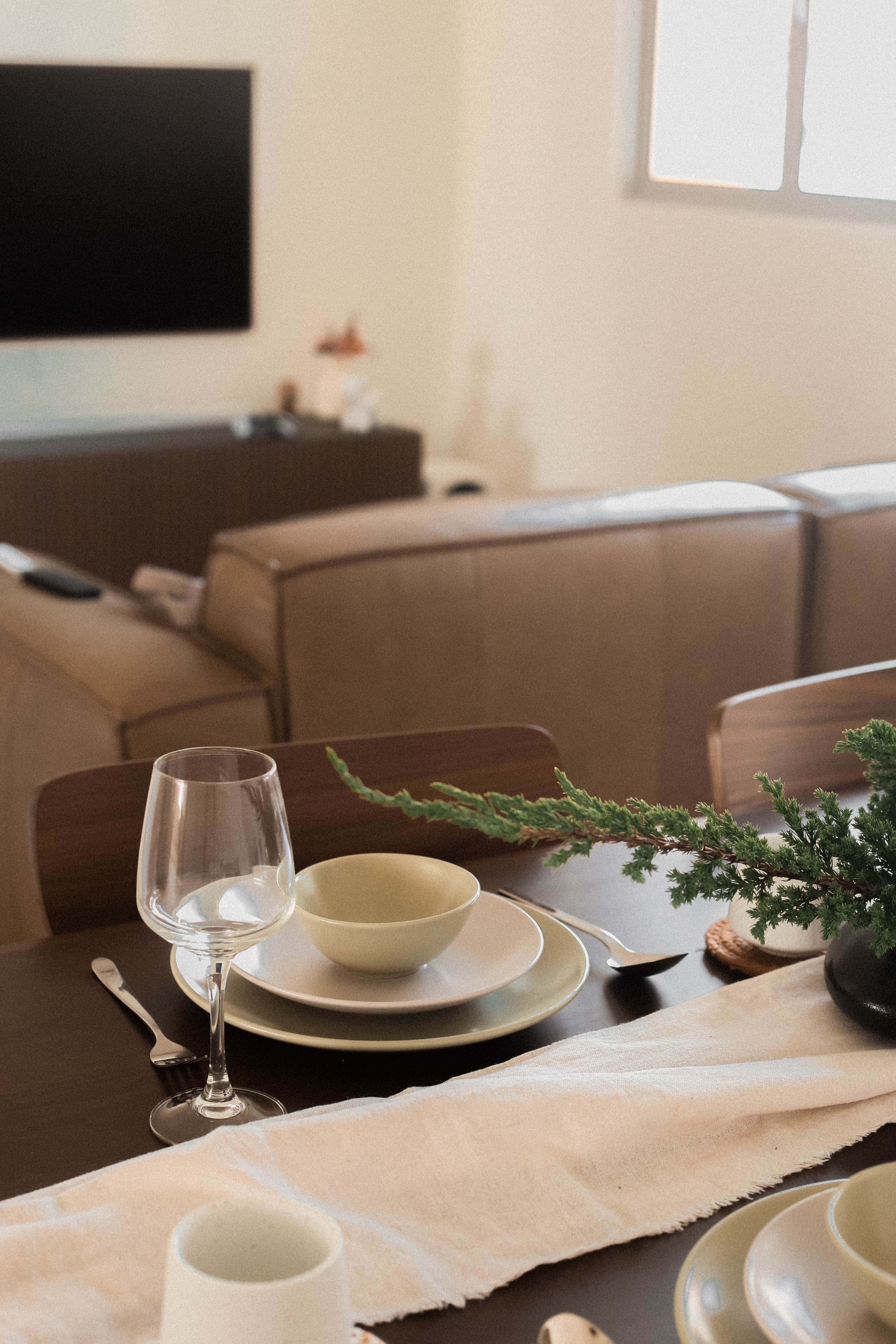 Our Cosy Dining Room: Perfect for Home-Cooked Meals & Conversations 🤎 - glass, wine, dining table, modern decor, cozy living