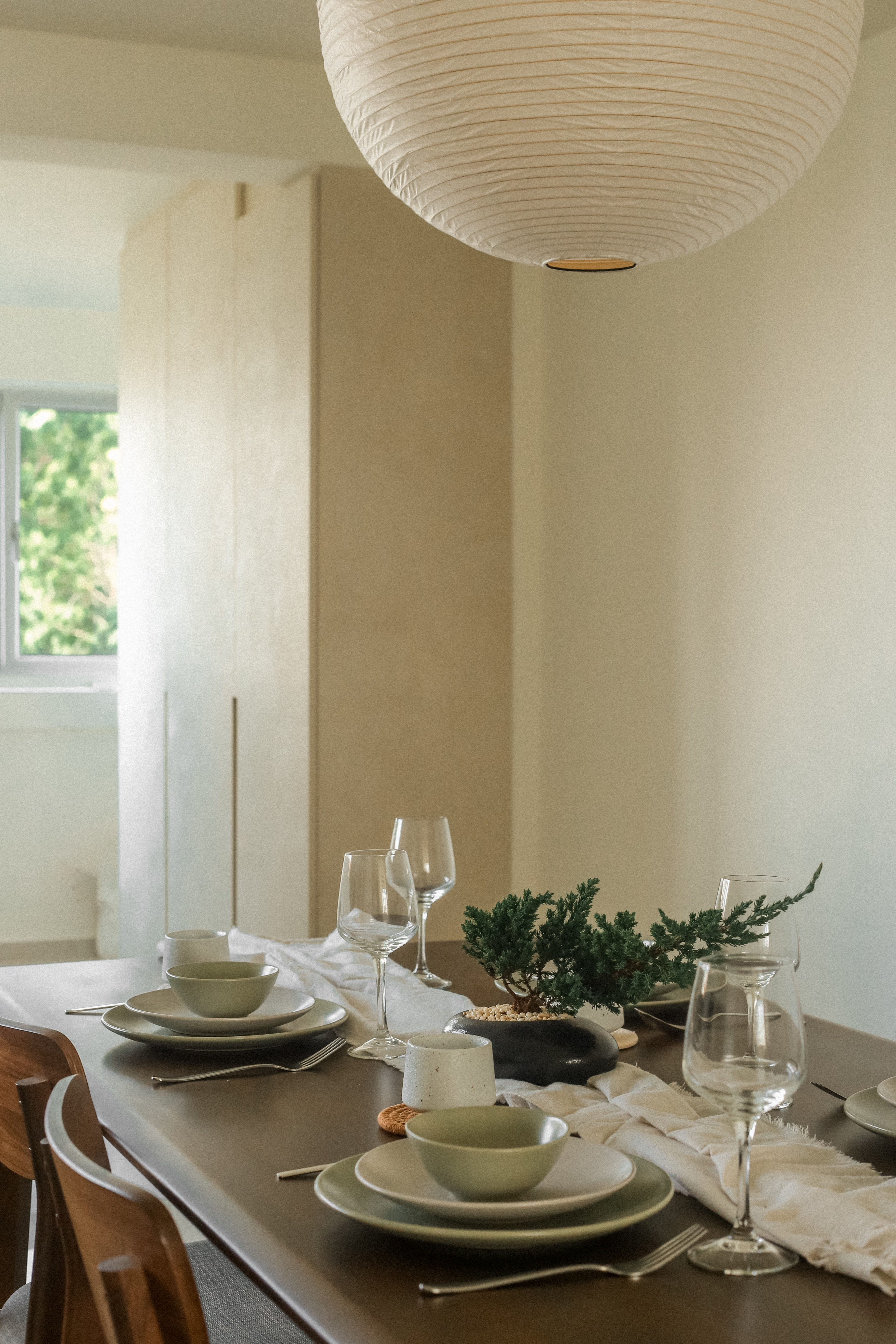 Our Cosy Dining Room: Perfect for Home-Cooked Meals & Conversations 🤎 - modern dining room, minimalist table setting