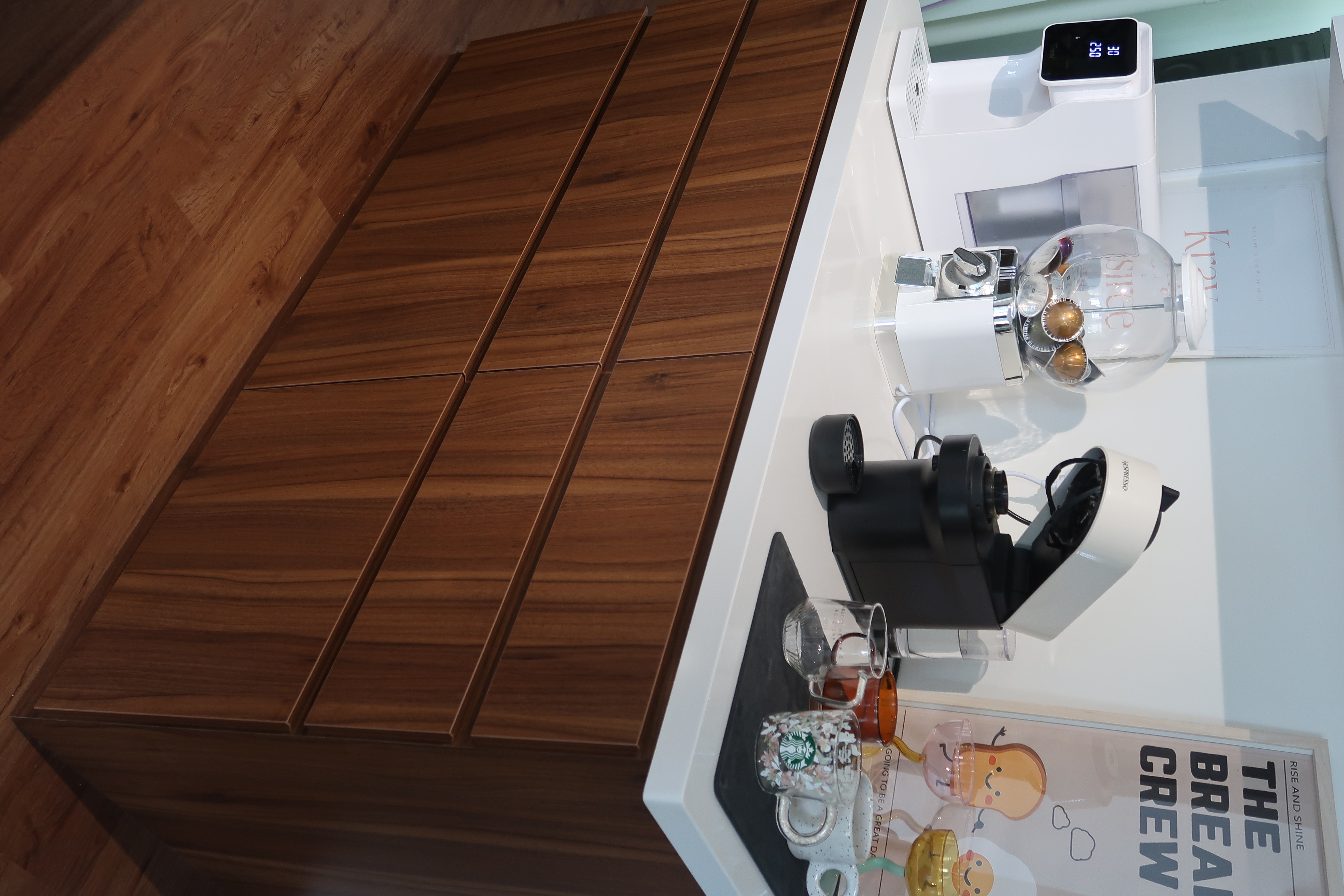 Dining space: Built-in island coupled with a dry pantry