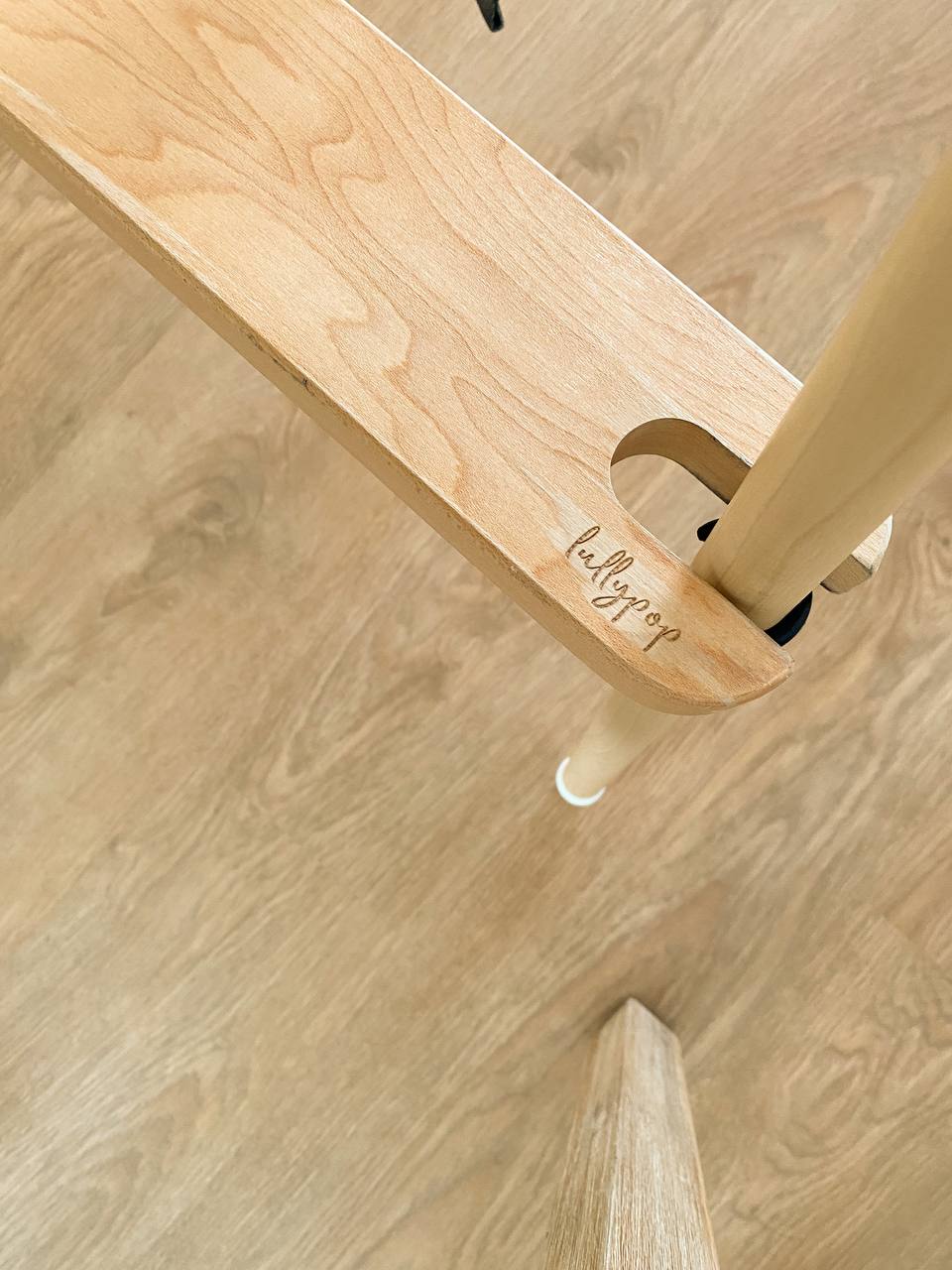 A modern farmhouse dining area - where we come together - Wooden leg, natural finish, minimalist design, wooden plank, rustic