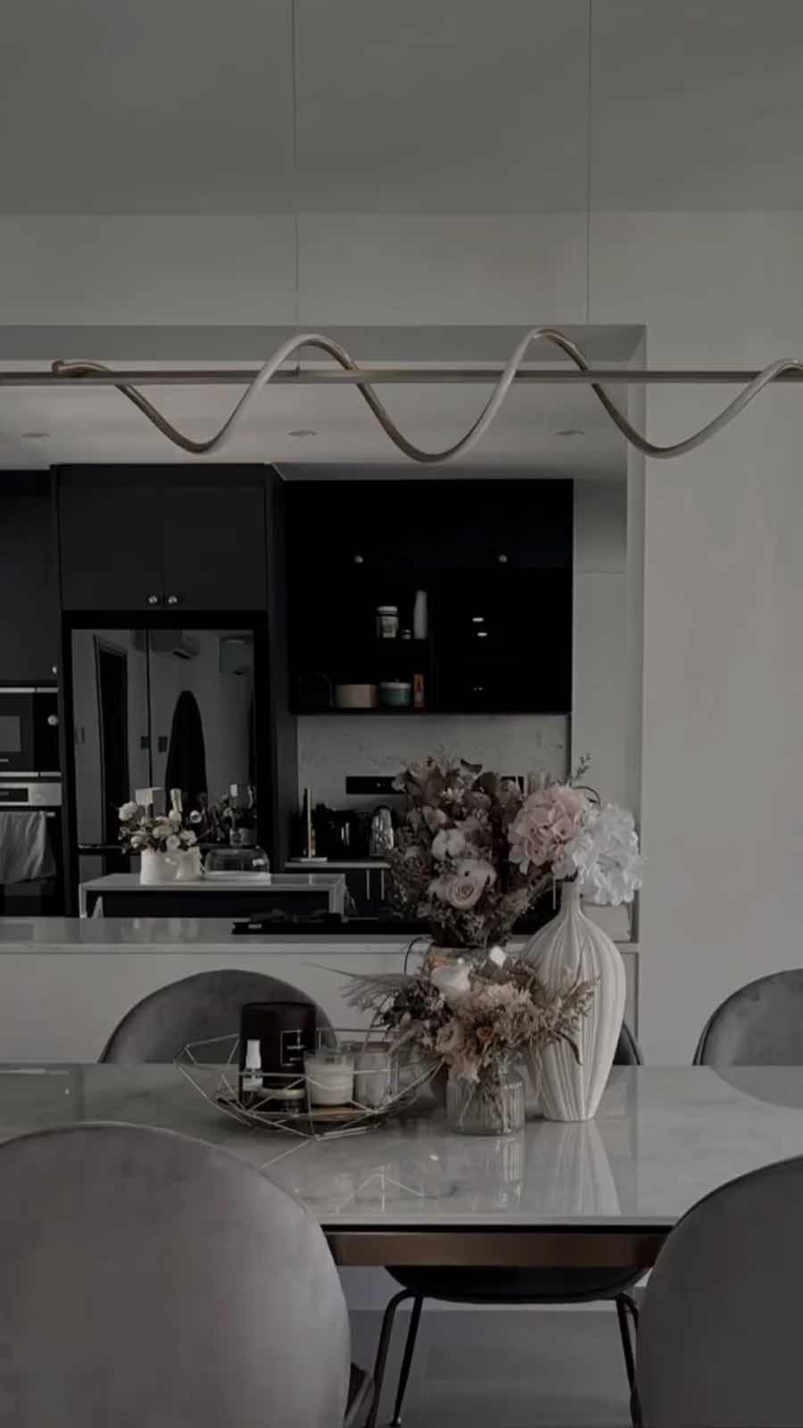 Our Dining Space: Where the Cook and Guests Unite - modern kitchen, contemporary design, minimalist decor, sleek cabinets