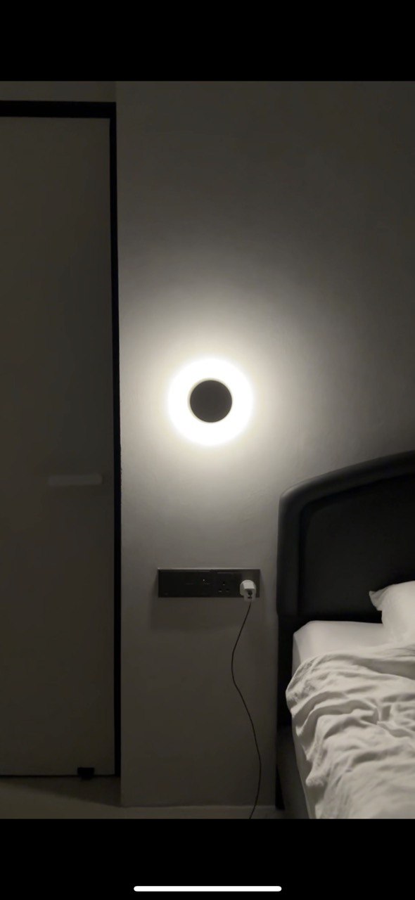 Simple Bedroom for us and the Sandman - dimly lit bedroom, modern decor, minimalist design, cozy atmosphere, soft lighting