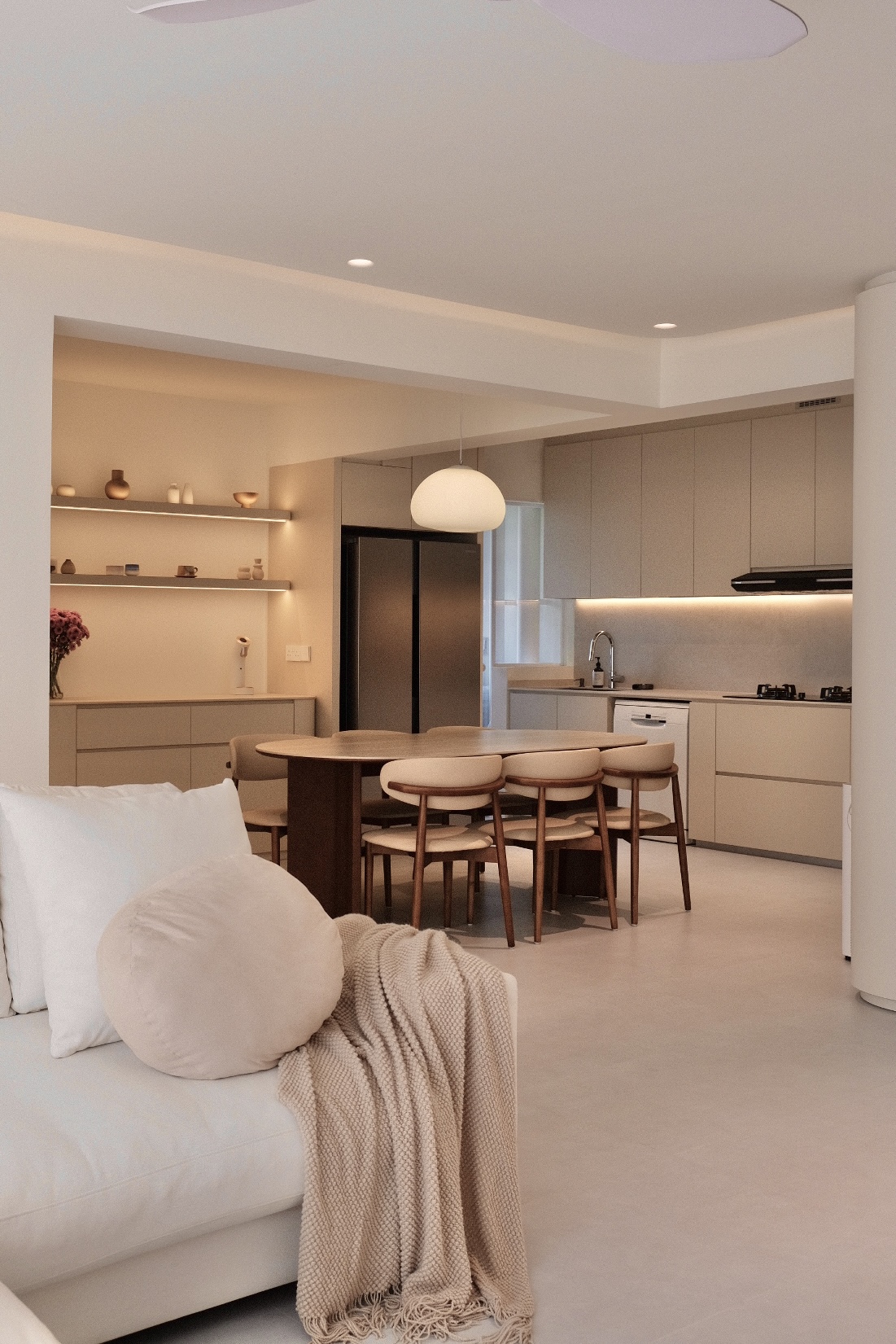 Be Our Guest: Gather Around Our Dining Table! - modern living room, minimalist kitchen, dining area, contemporary design