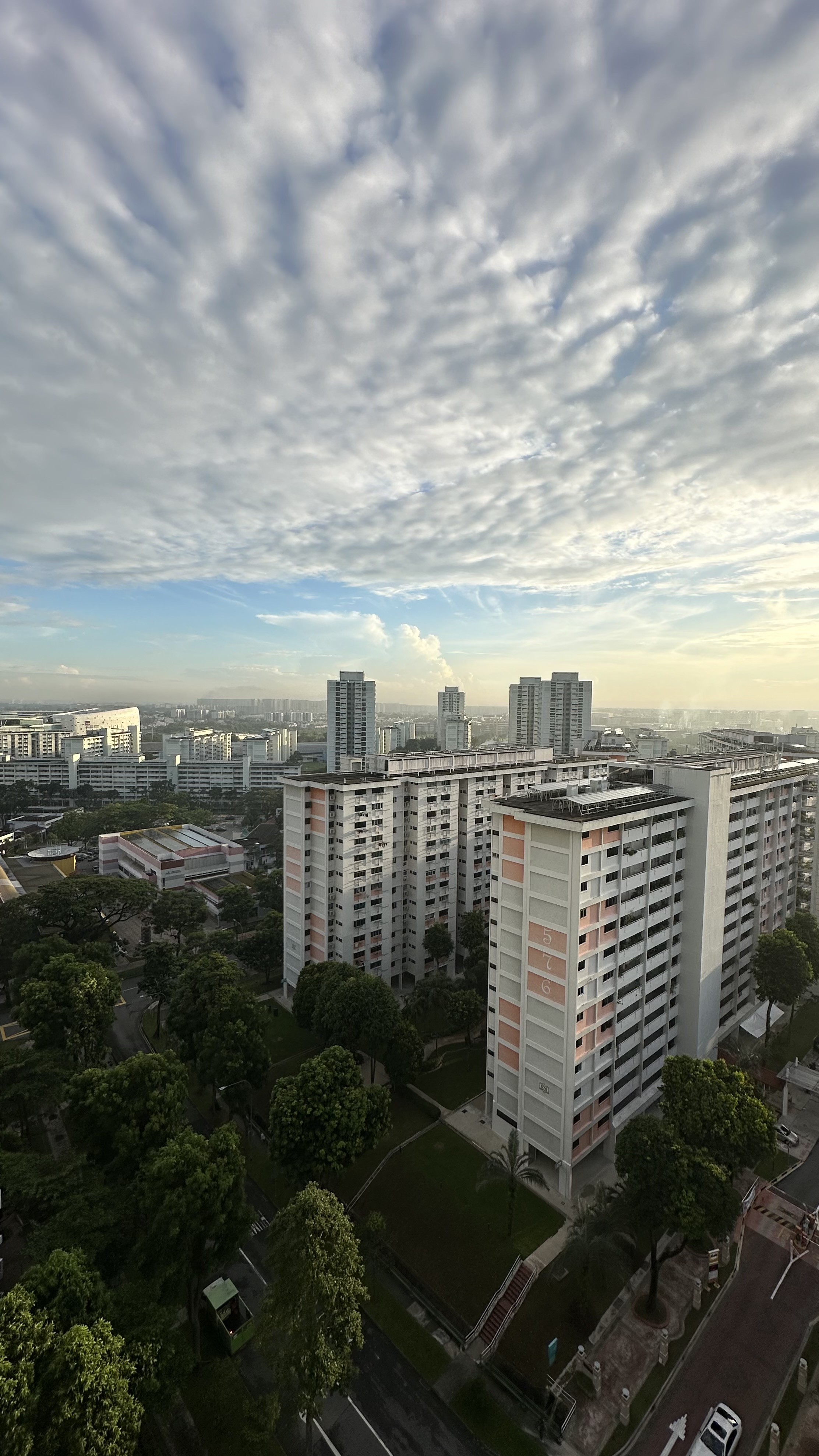 Our Bedroom: A Place Where We Can Check Out the Mood of the Sky - Aerial view of urban residential area with modern high-rise