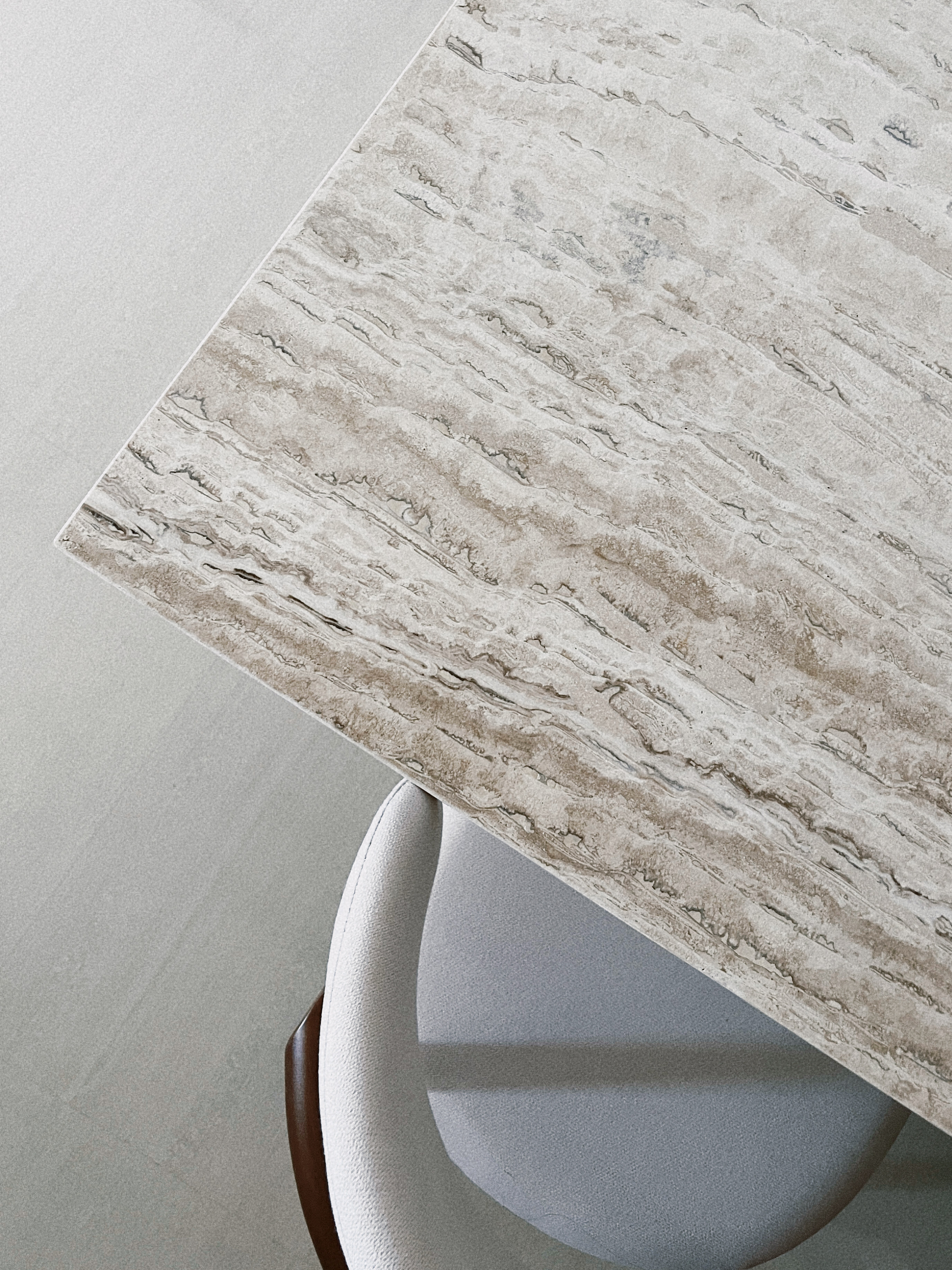 Our customised table from Taobao, a gamble that paid off! - Marble-patterned tabletop, Elegant stone surface, Natural stone