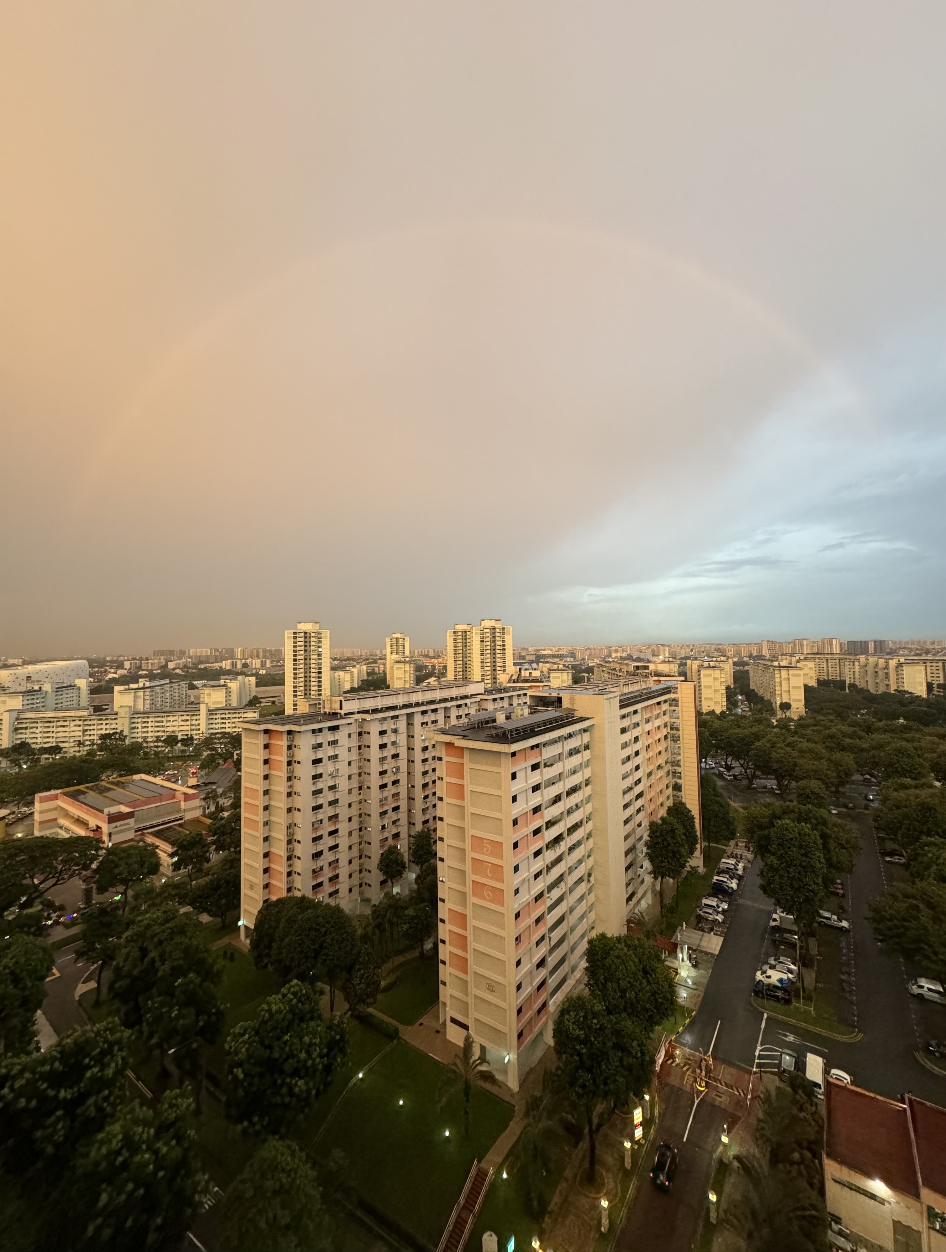 Our Bedroom: A Place Where We Can Check Out the Mood of the Sky - Aerial view, urban landscape, residential buildings
