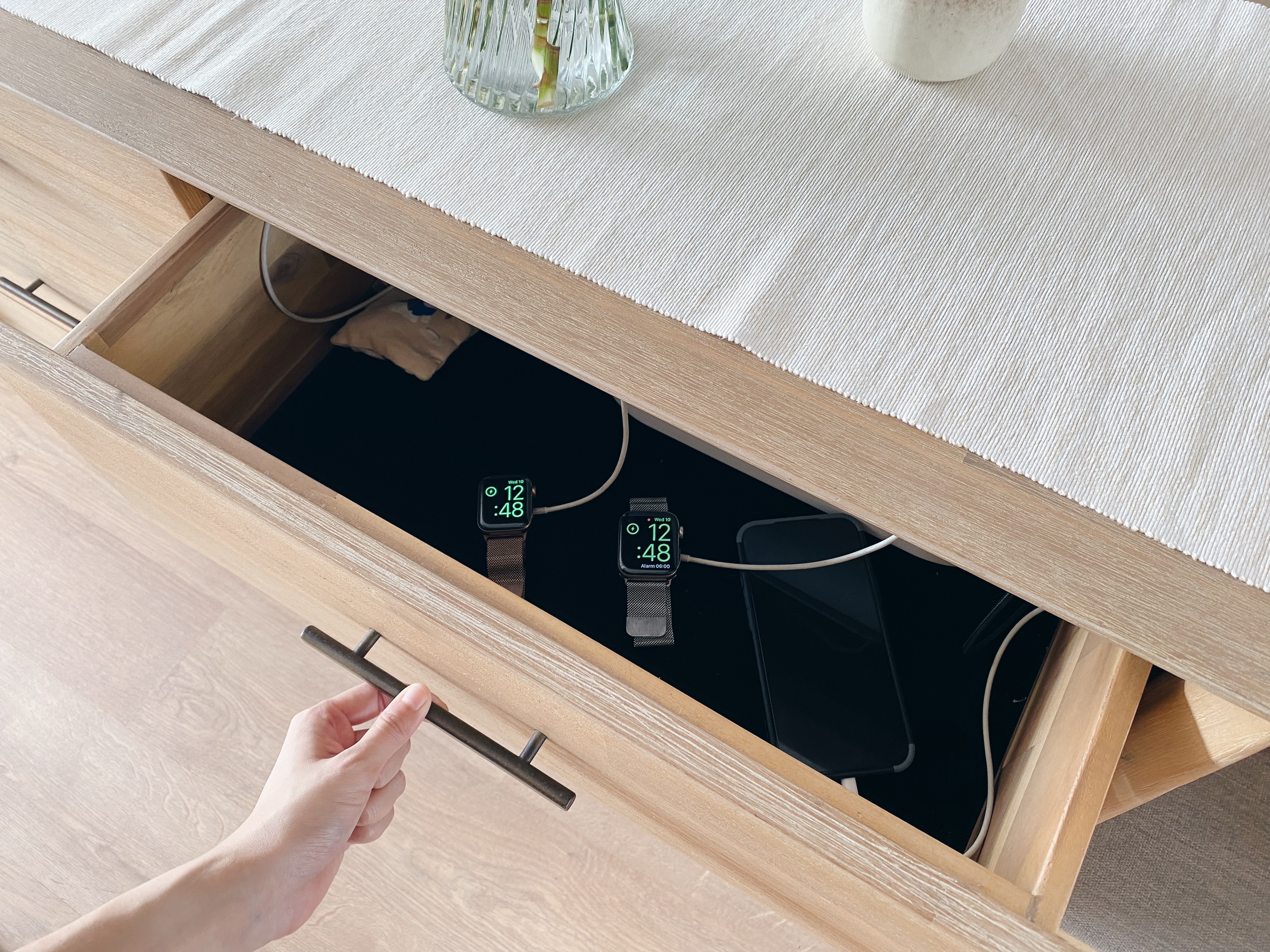 Our Family Friendly Haven: A Modern Farmhouse Living Room - smartwatch, digital display, wristband, smartwatch face, green