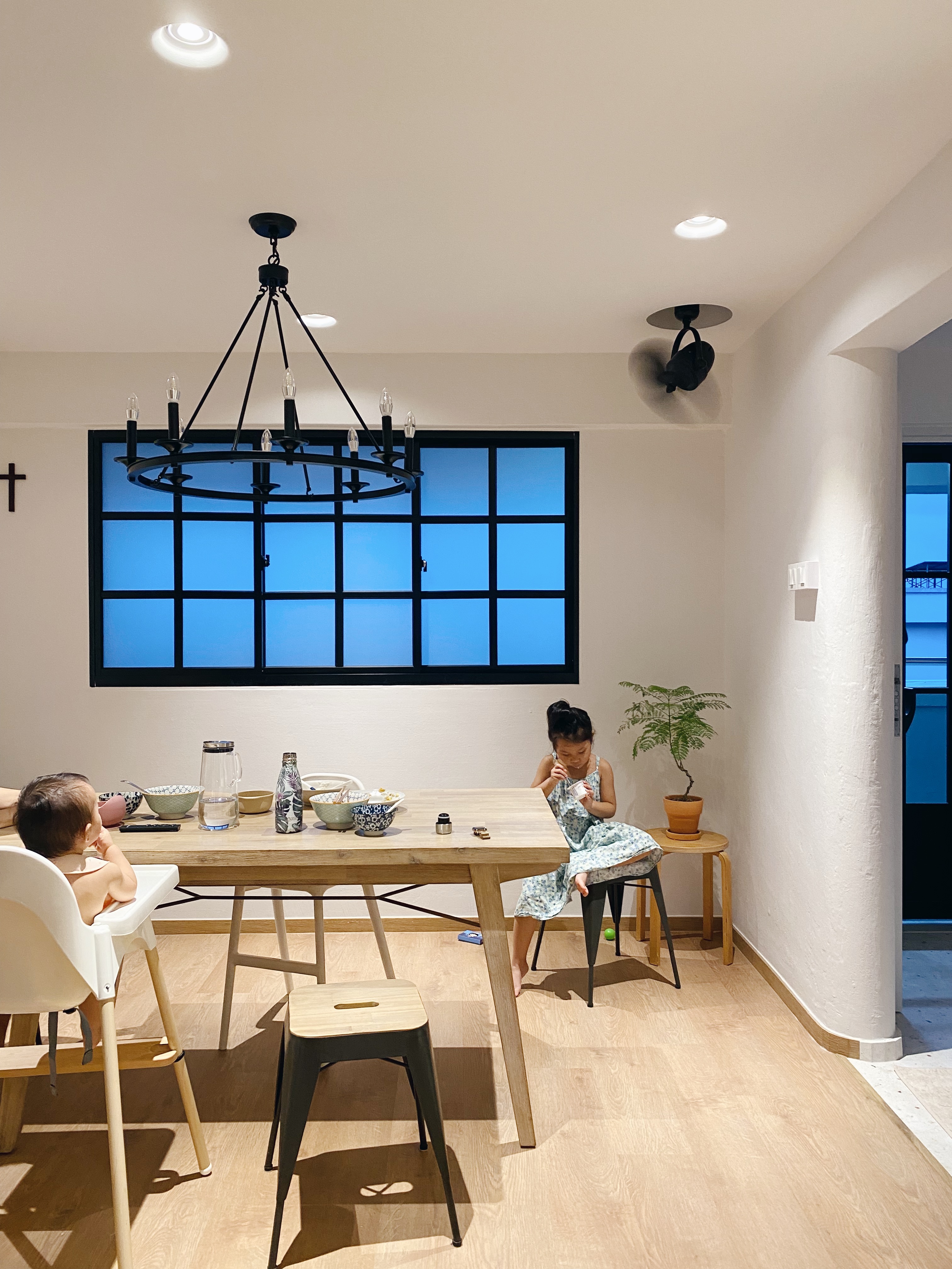 Our Balcony:🪴Little Space, Many Potential!☁️ - modern dining room, cozy atmosphere, children's play area, wooden dining