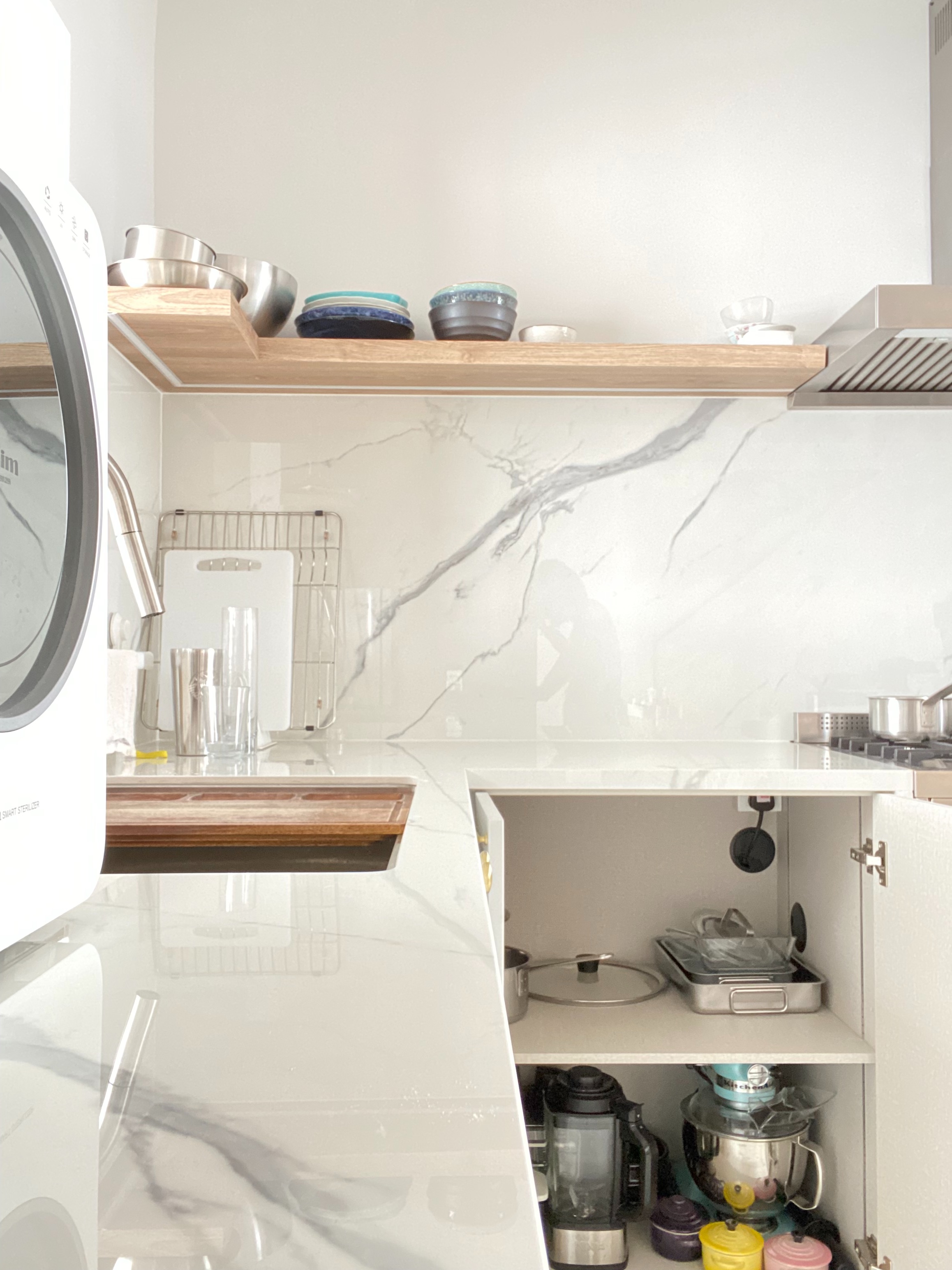 I love a white kitchen, it’s ruining my life, UNTIL ... - smart dishwasher, modern kitchen, stainless steel appliances, white