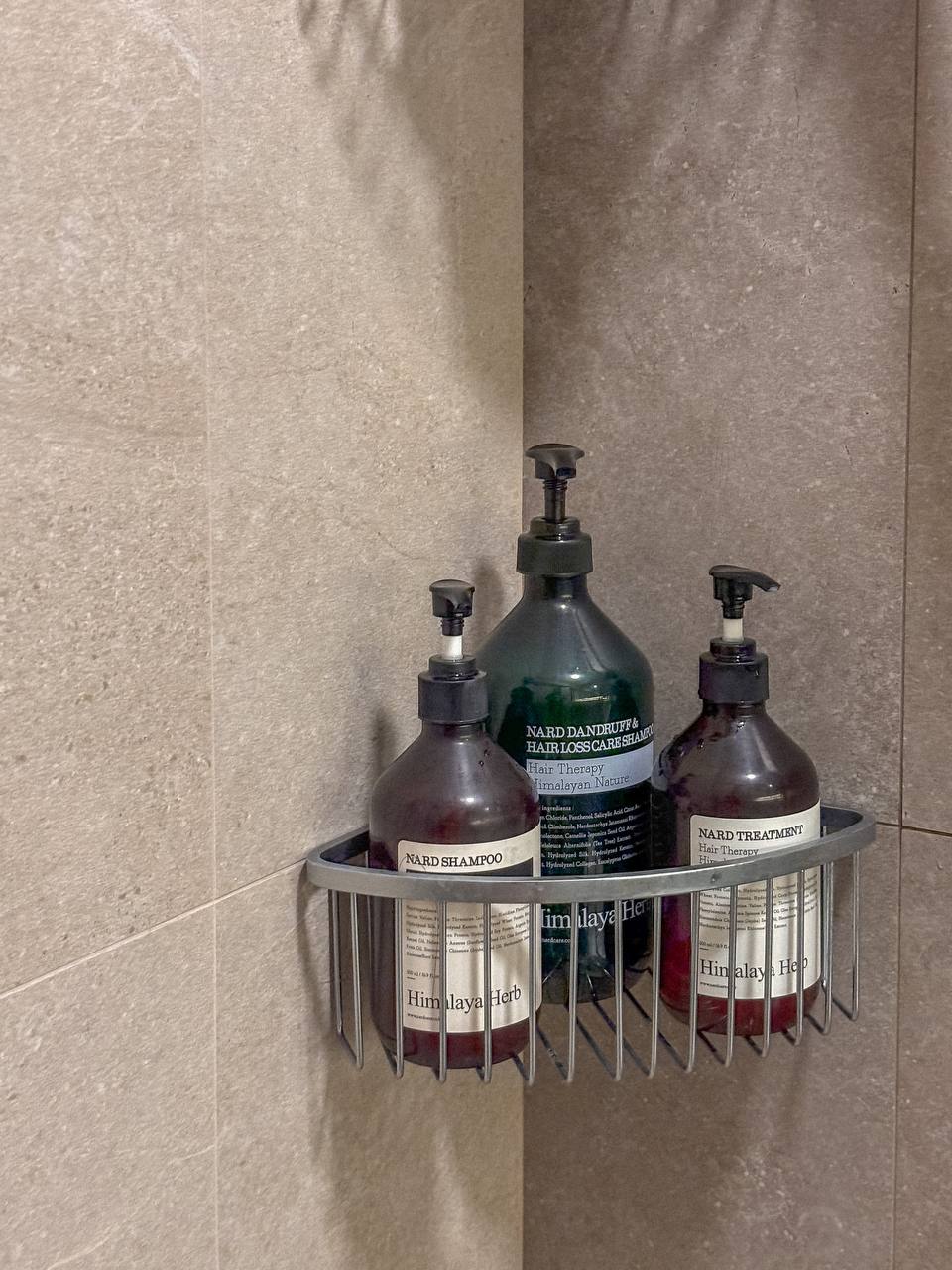 Our Biggest Reno Regrets and Reno Wins - Both in the Bathrooms - Nard shampoo, Nard treatment, Himalaya Herb, Hair Therapy