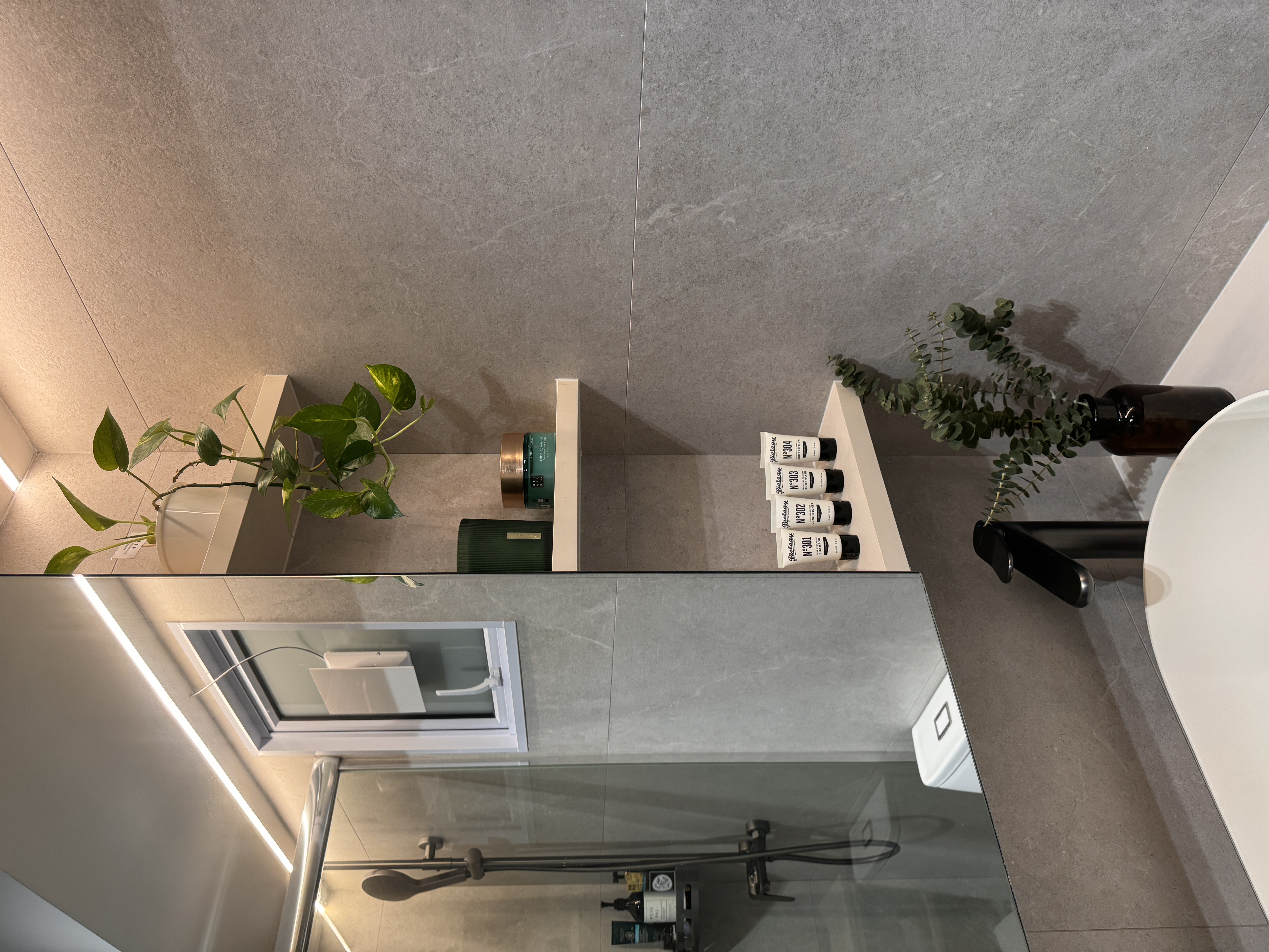 Creating Your Dream Bathroom: Tips from The Little Starry Loft 💫✨ - modern bathroom, minimalist design, sleek fixtures, gray